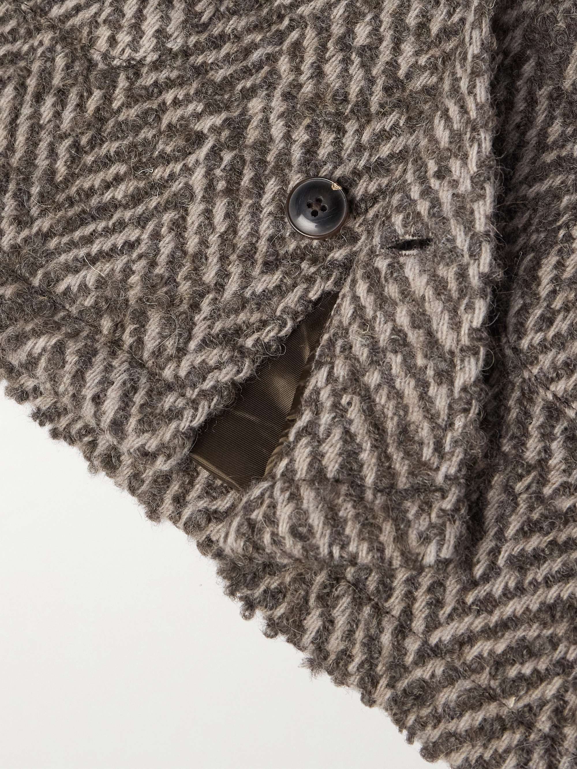 Jorvi Herringbone Brushed Wool and Alpaca-Blend Coat view