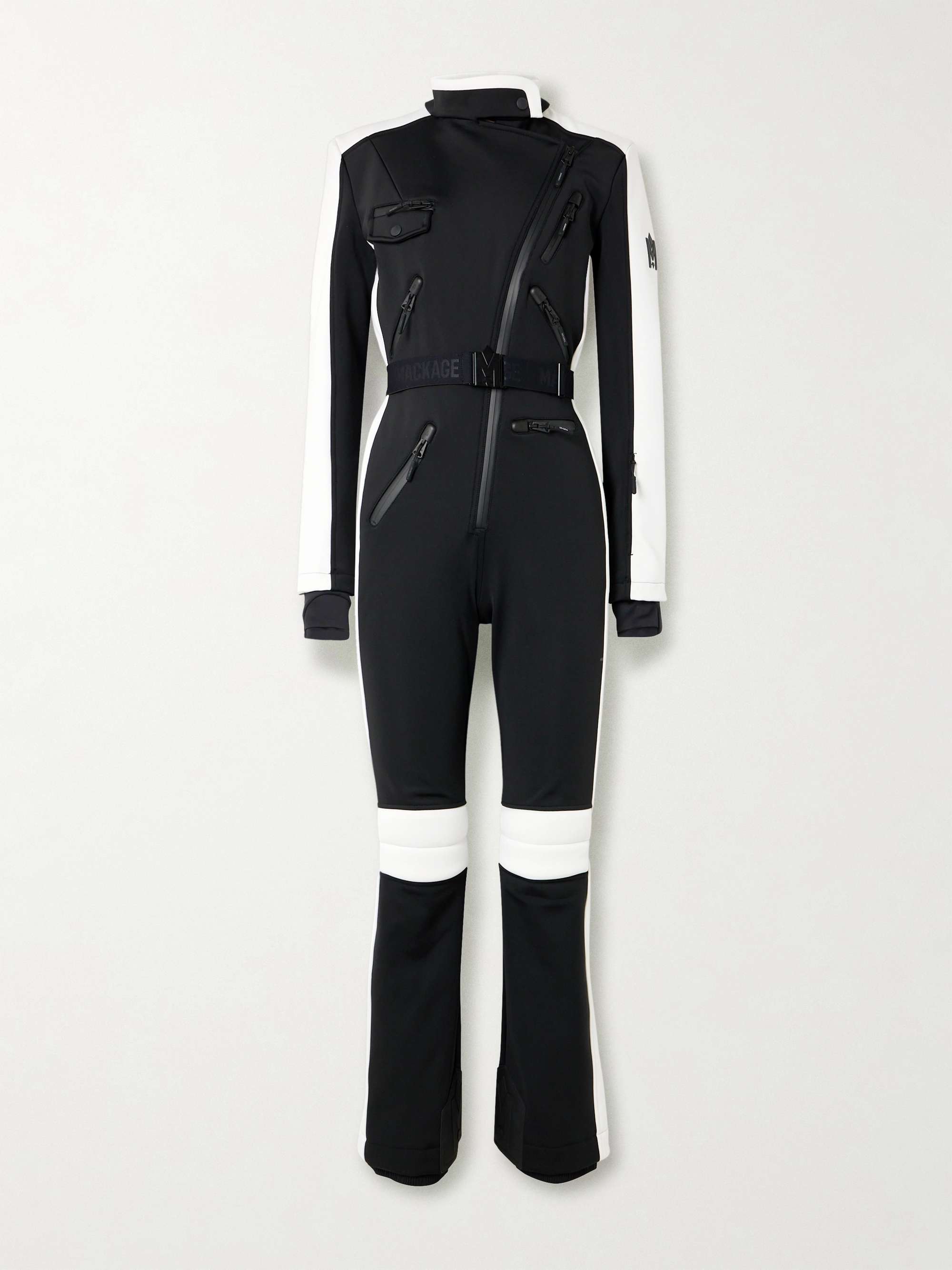 Miakim asymmetric paneled tech-jersey ski suit view