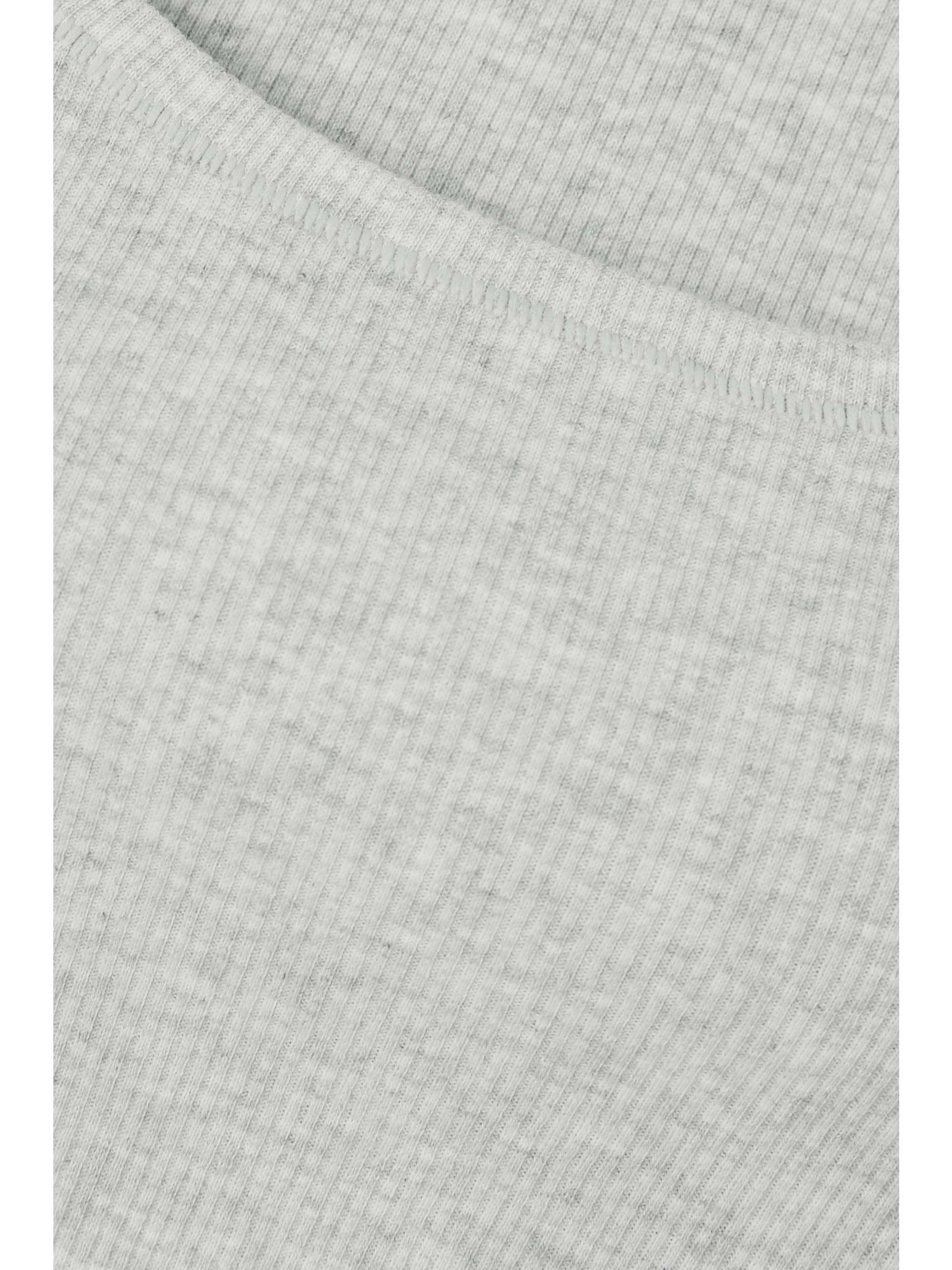 Cotton Collection cropped ribbed cotton-blend jersey tank view