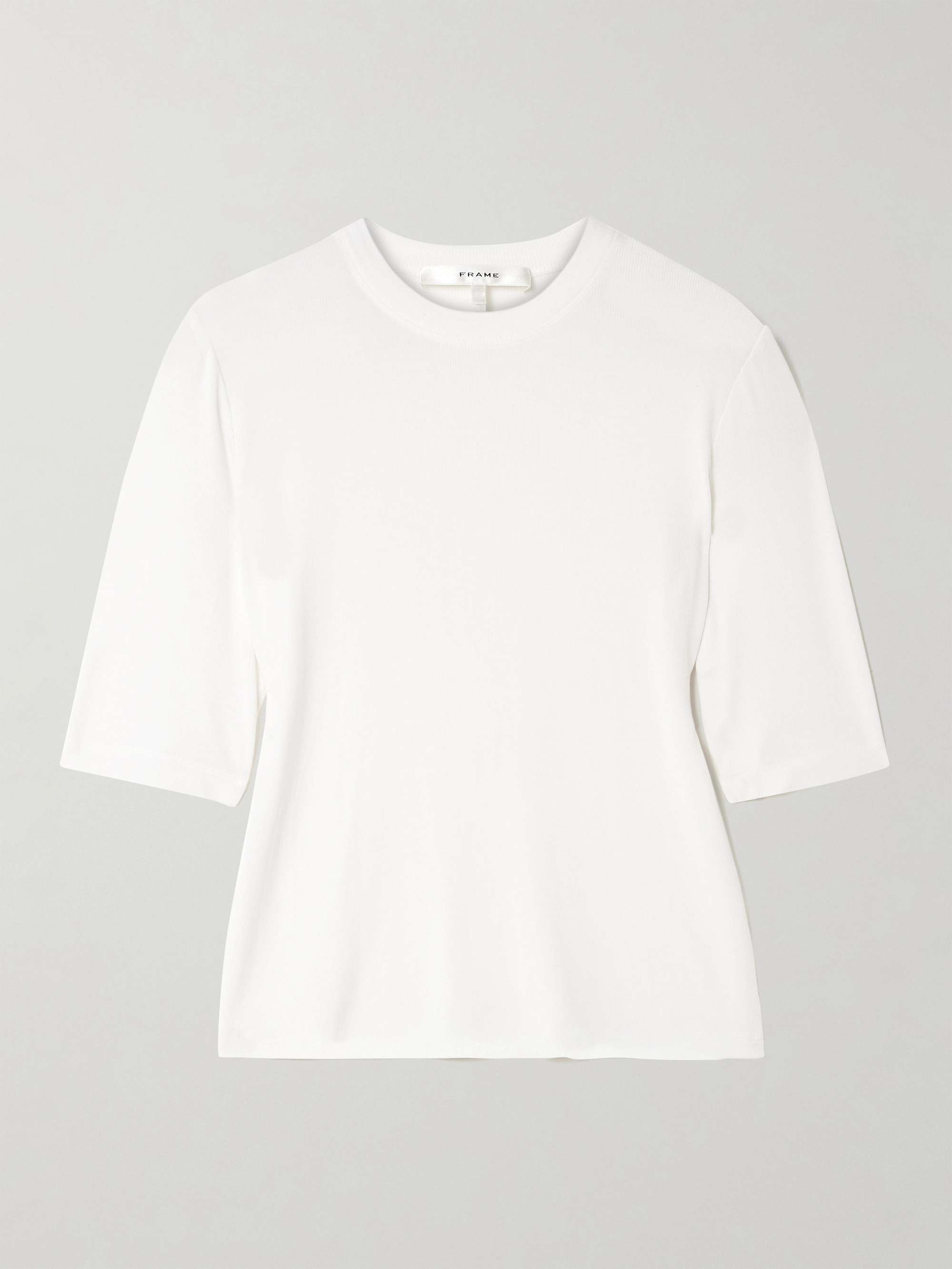 Ribbed stretch-modal T-shirt view