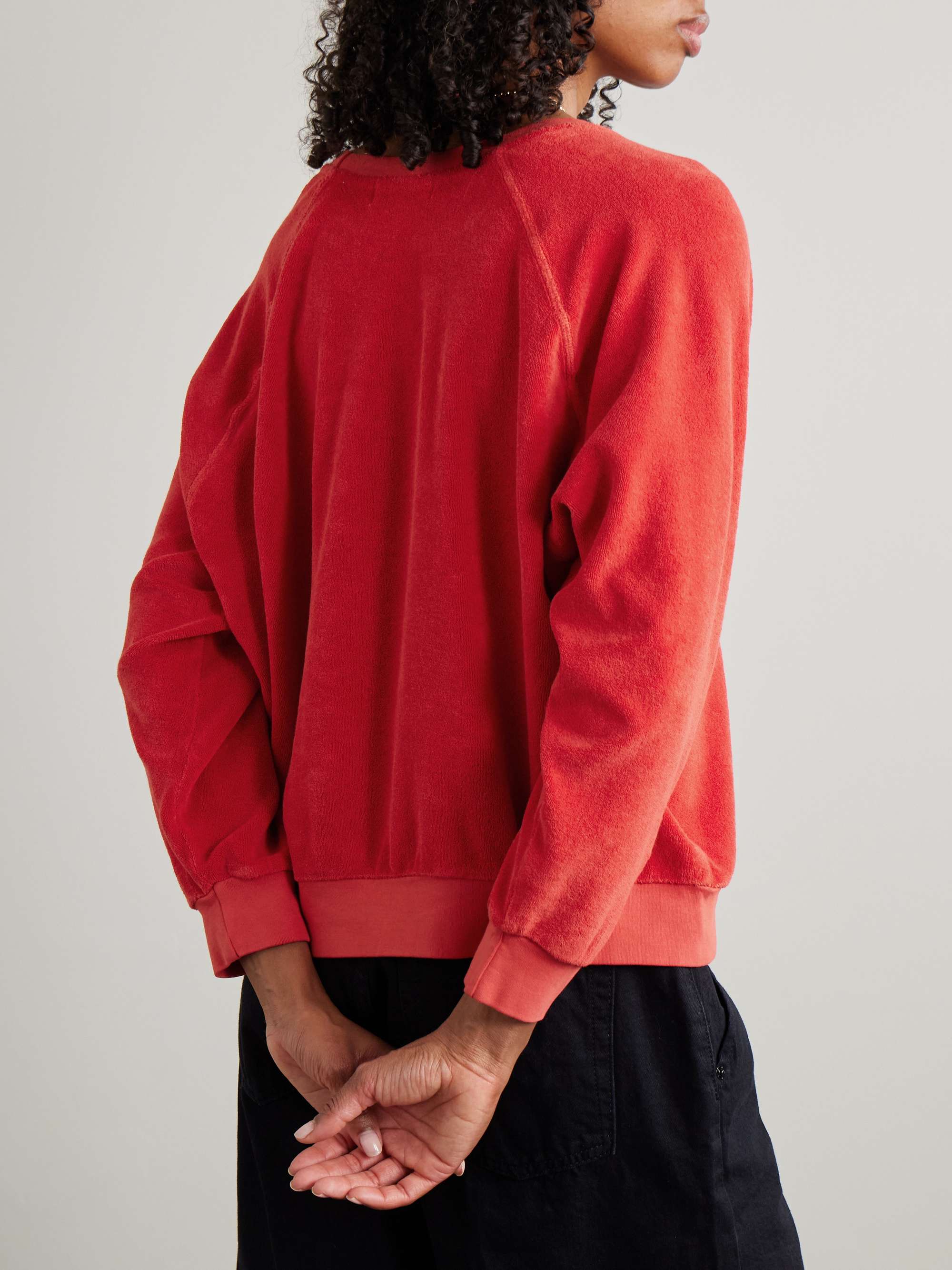 Samos cotton-blend terry sweatshirt view