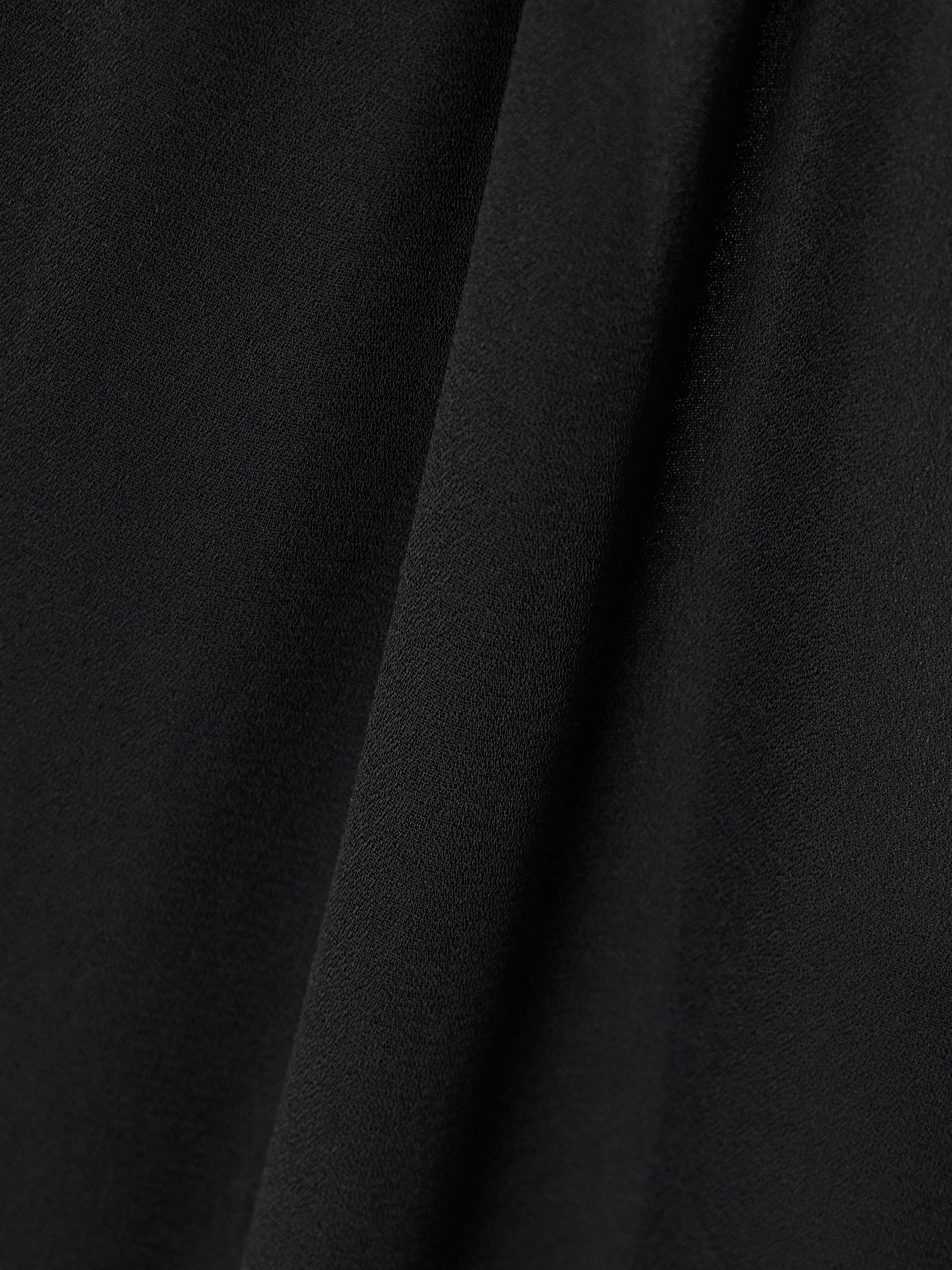 Cropped crepe de chine wide-leg pants view