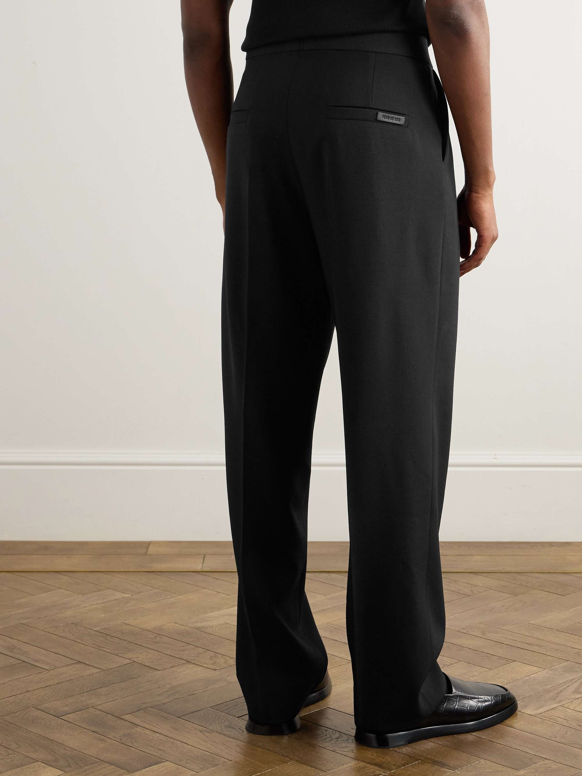 Eternal Wide-Leg Pleated Wool Trousers view