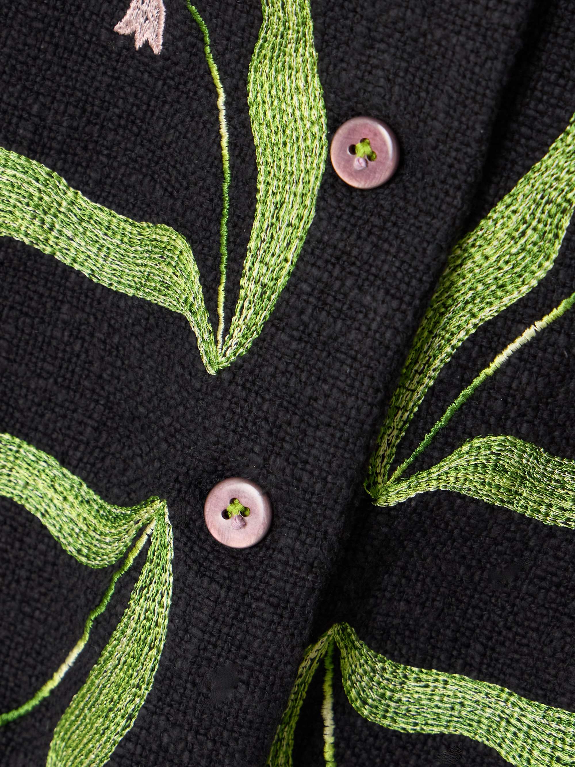 Rowan Lily Valley embroidered cotton-bouclé jacket view