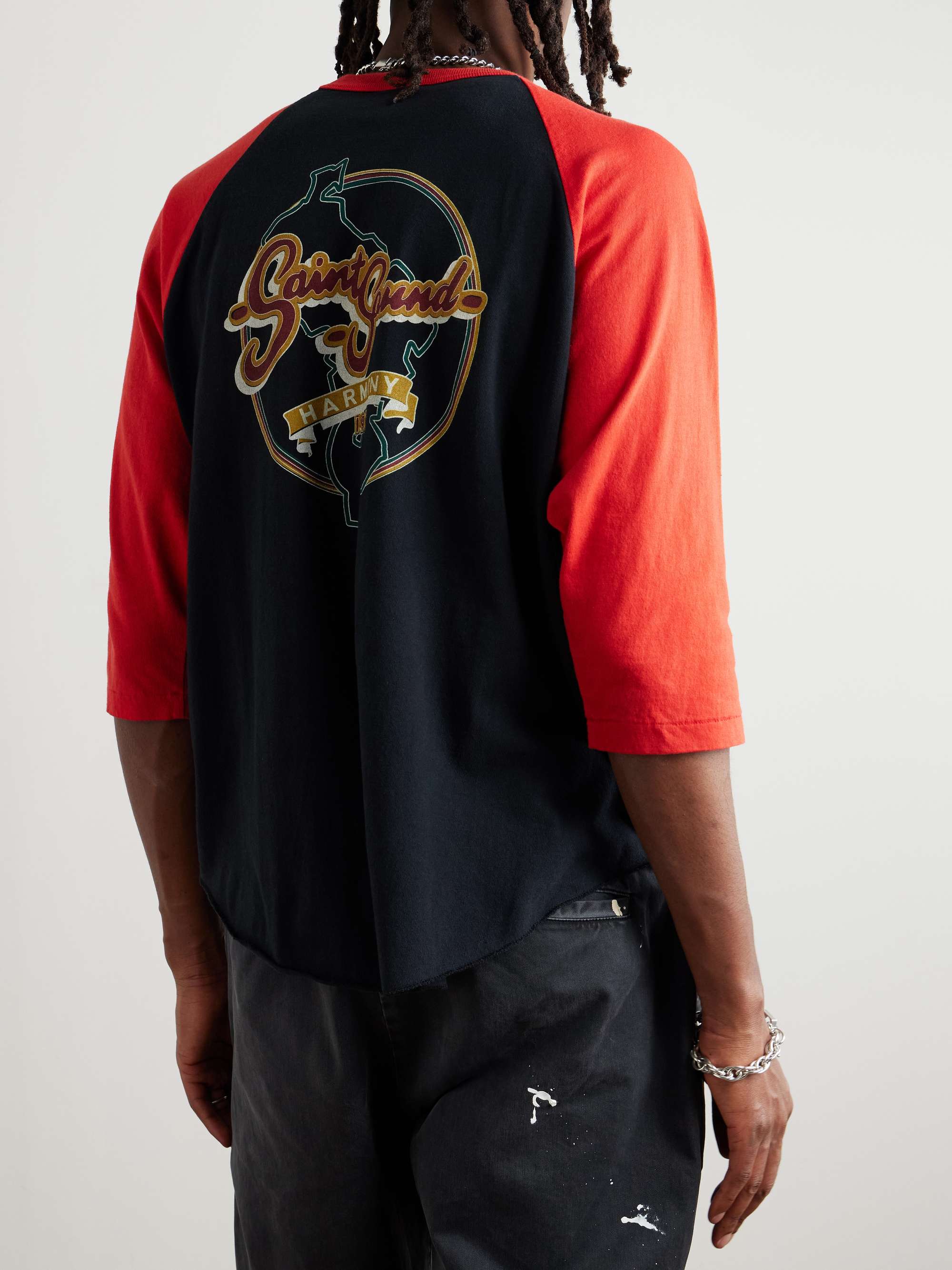 + LASTMAN Oversized Printed Cotton-Jersey T-Shirt view