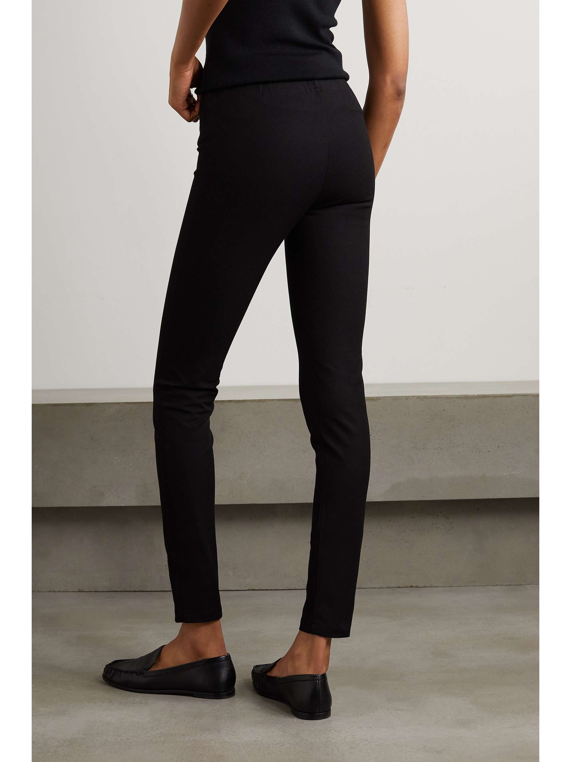 Stretch-garbardine leggings view