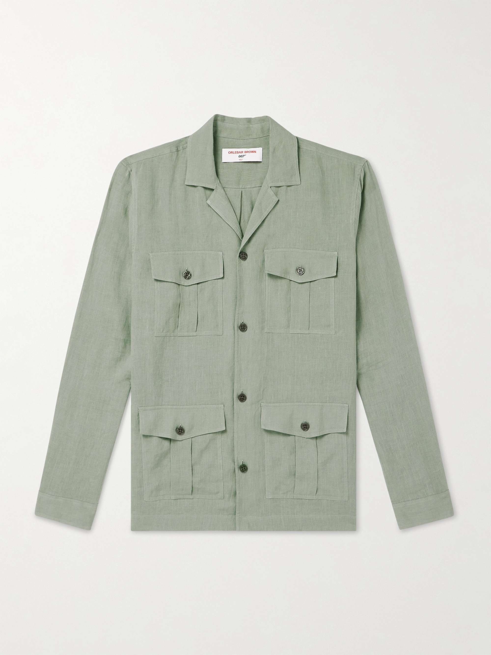 + 007 Maitan Camp-Collar Linen Shirt view
