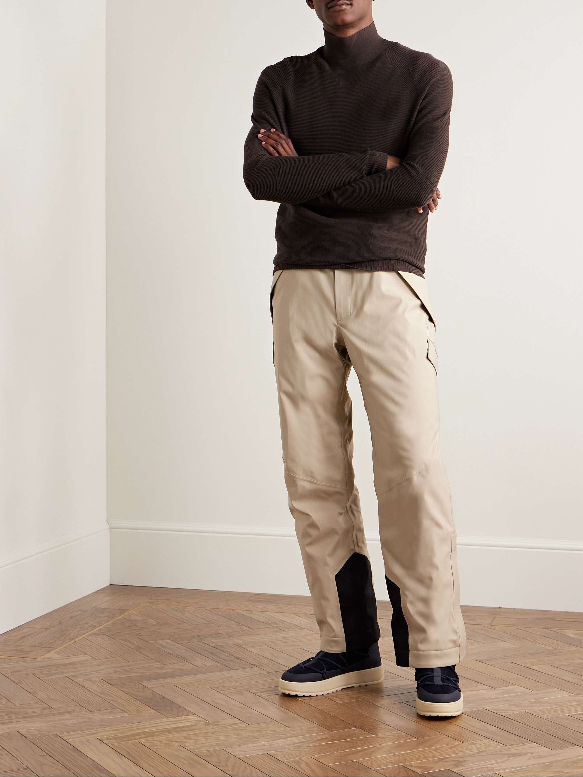 Slim-Fit Virgin Wool-Blend Rollneck Ski Base Layer view