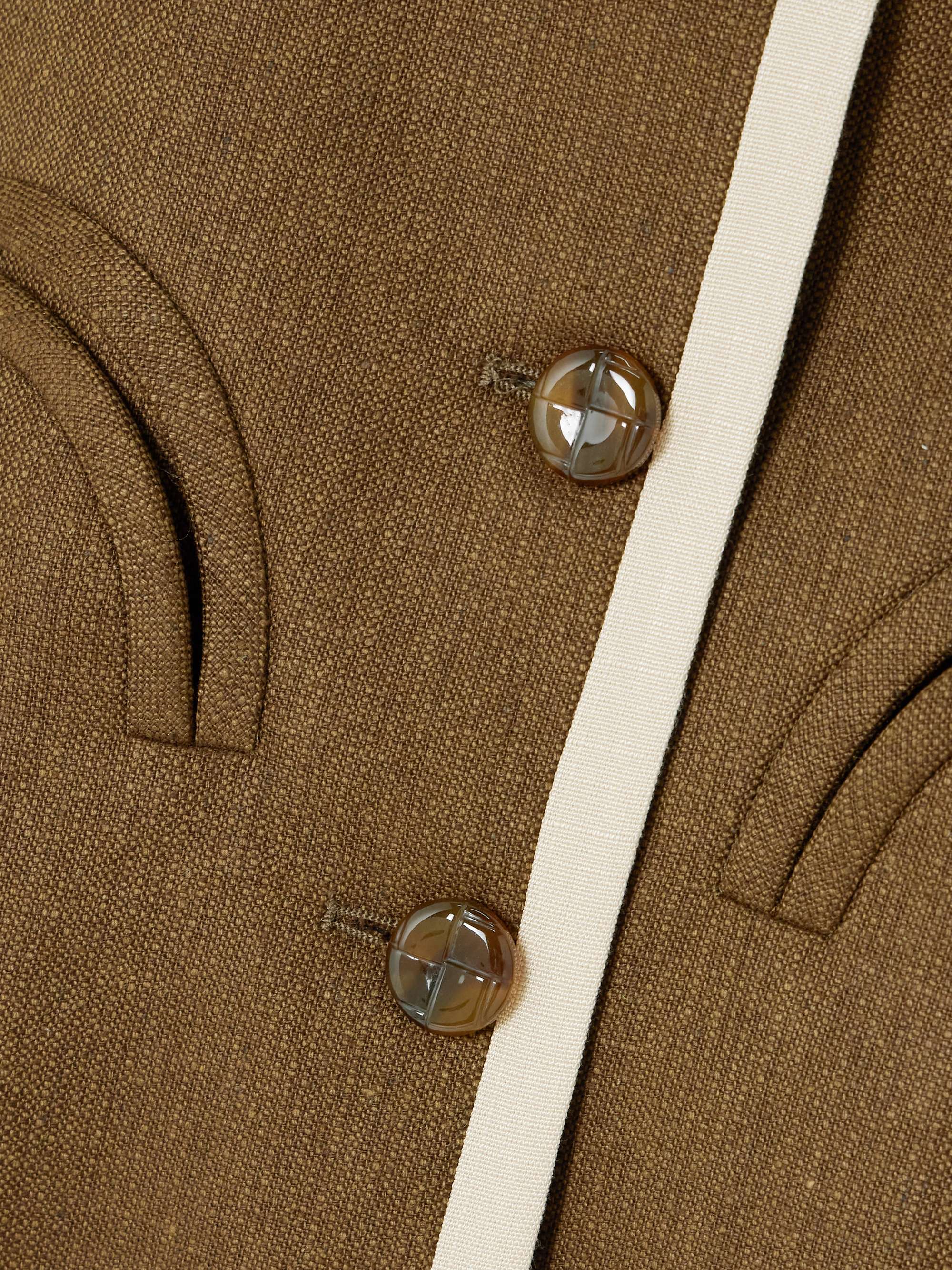 Renard Shamo piped silk jacket view