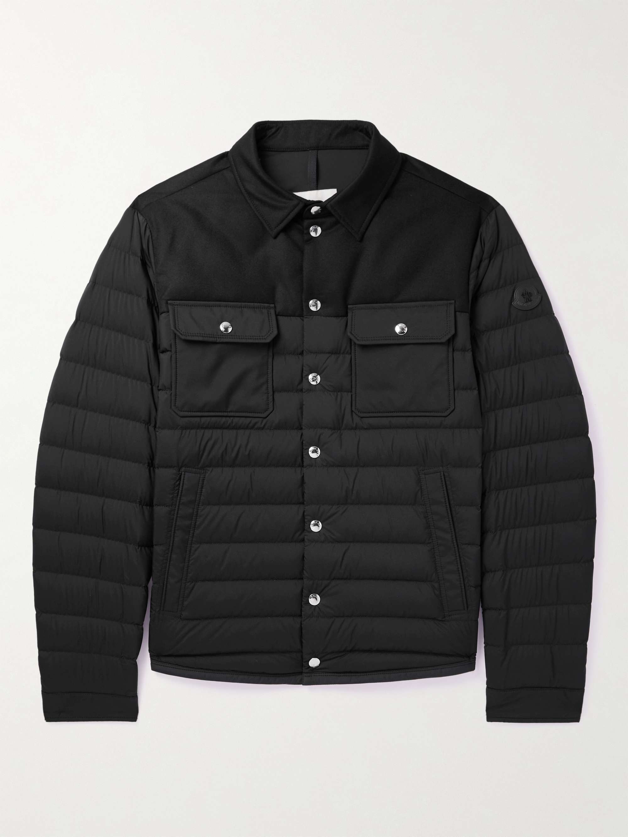 Fauscoum Wool Twill-Panelled Quilted Shell Down Jacket view