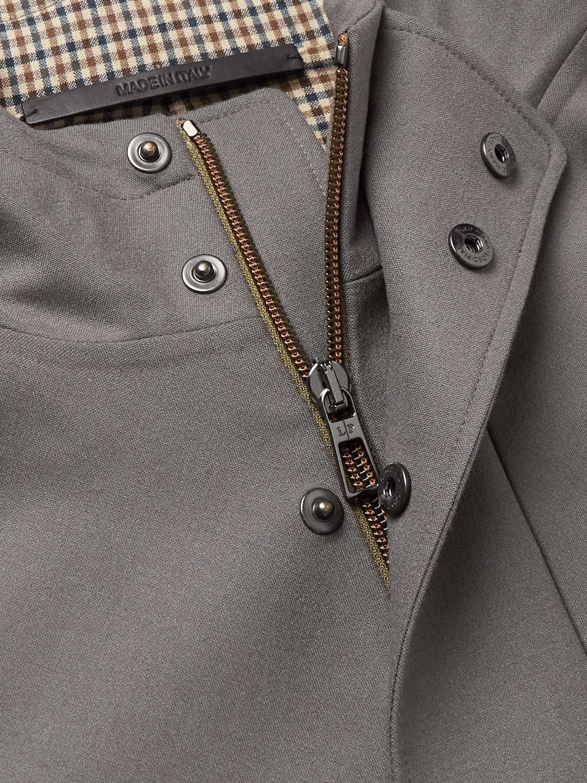 Holburn Rain System Stretch-Wool Hooded Jacket view