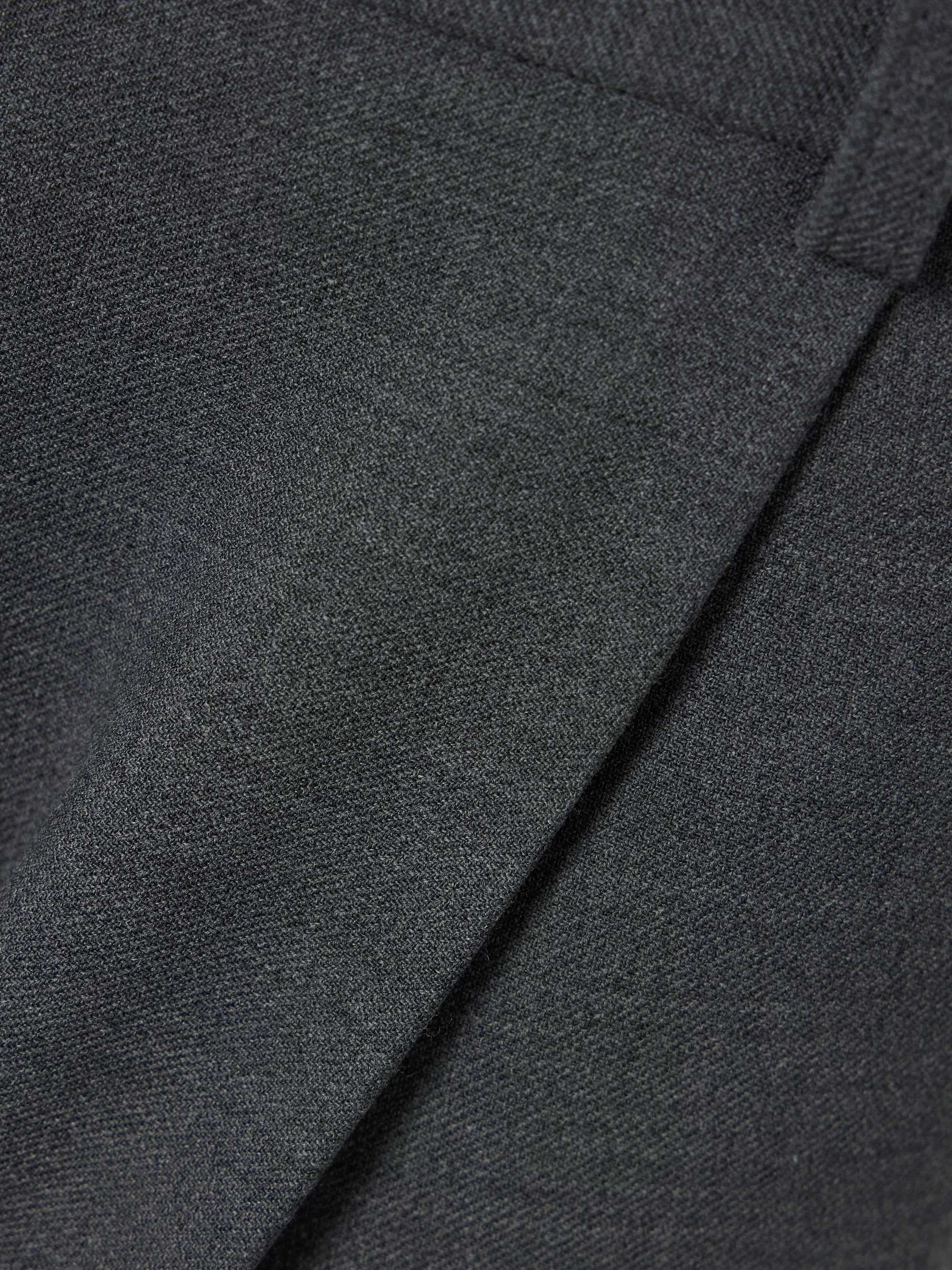 Pleated recycled-twill straight-leg pants view