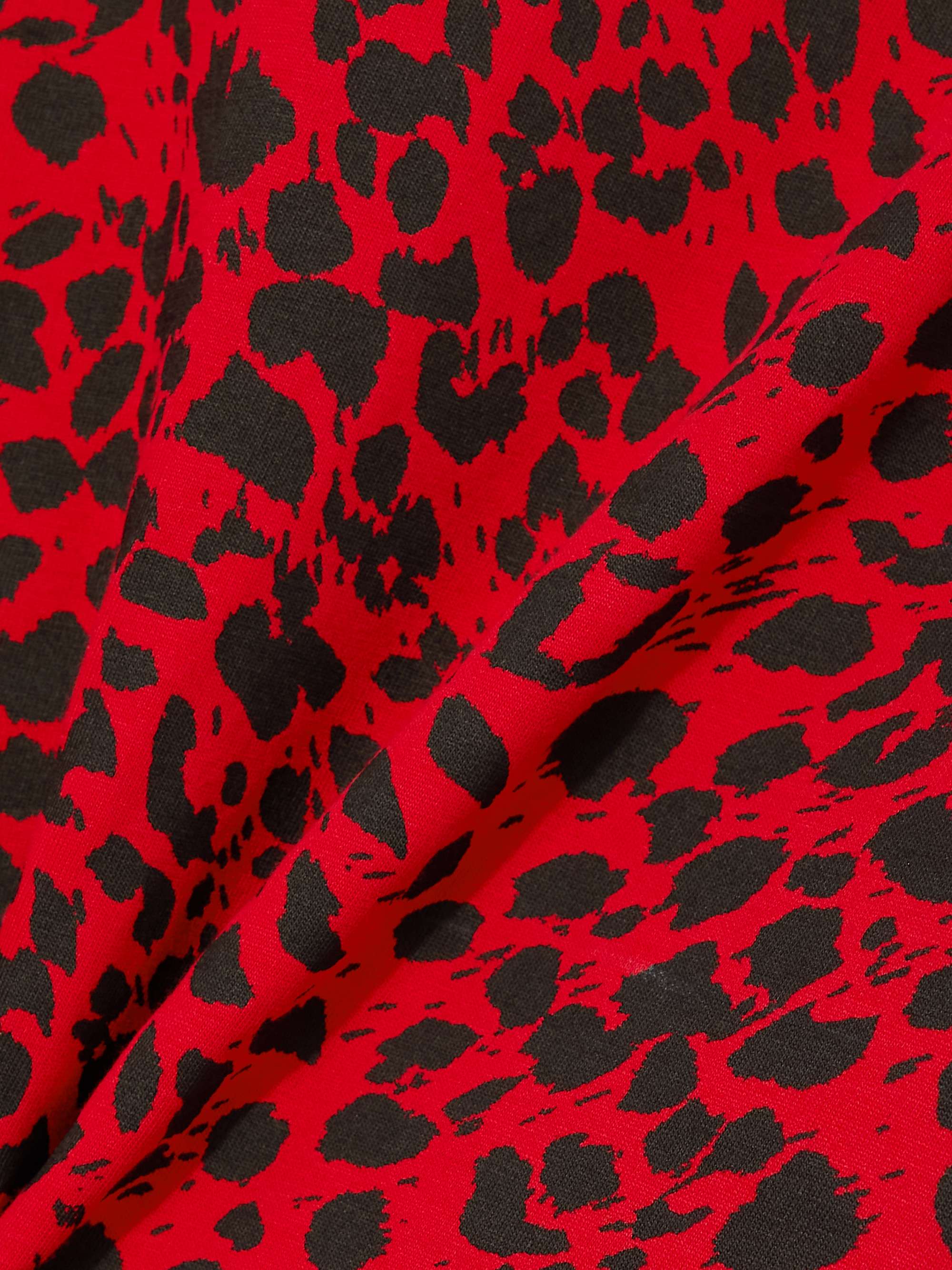 Leopard-print cotton-jersey T-shirt view