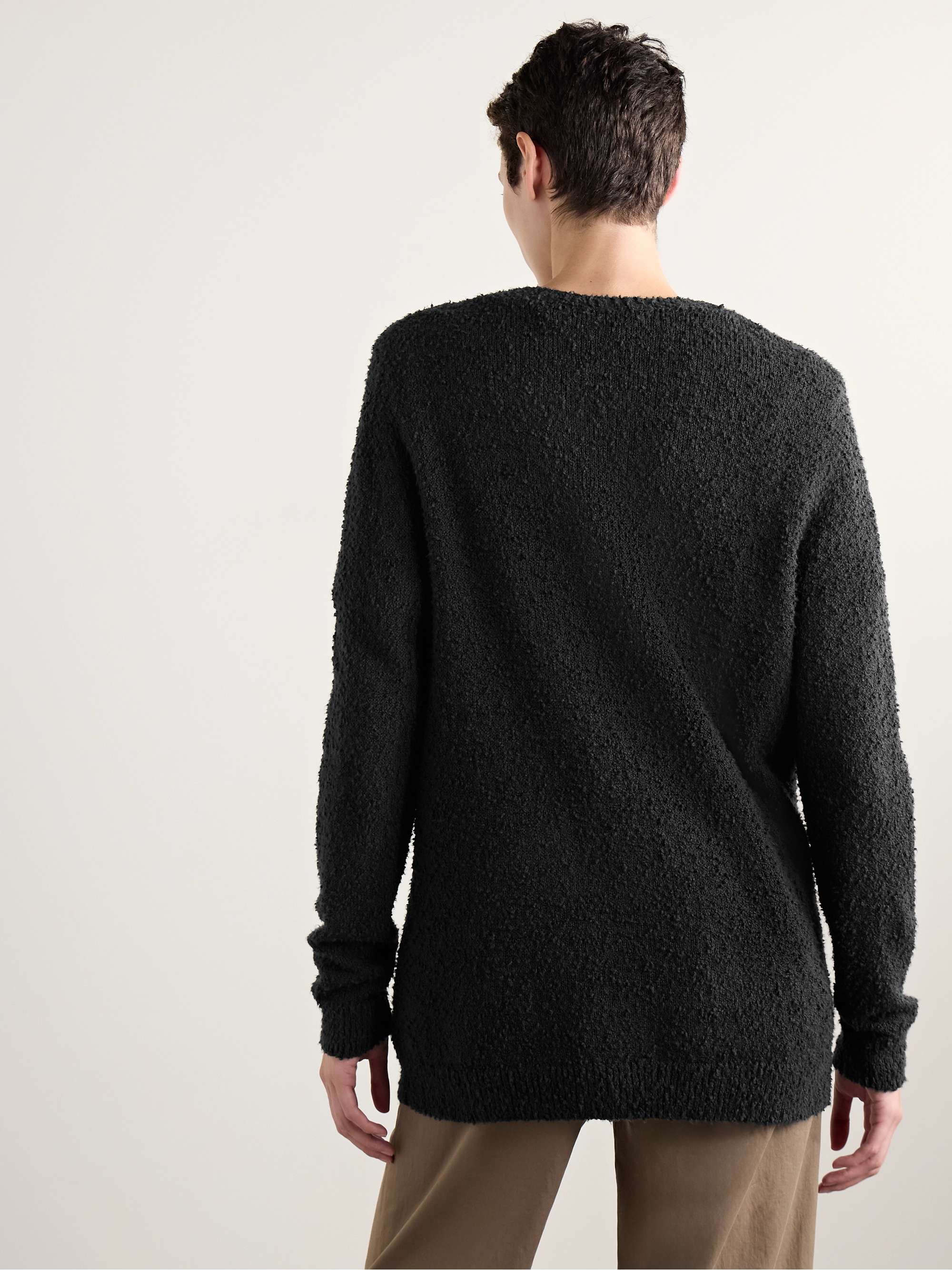 Krystal cotton-bouclé cardigan view