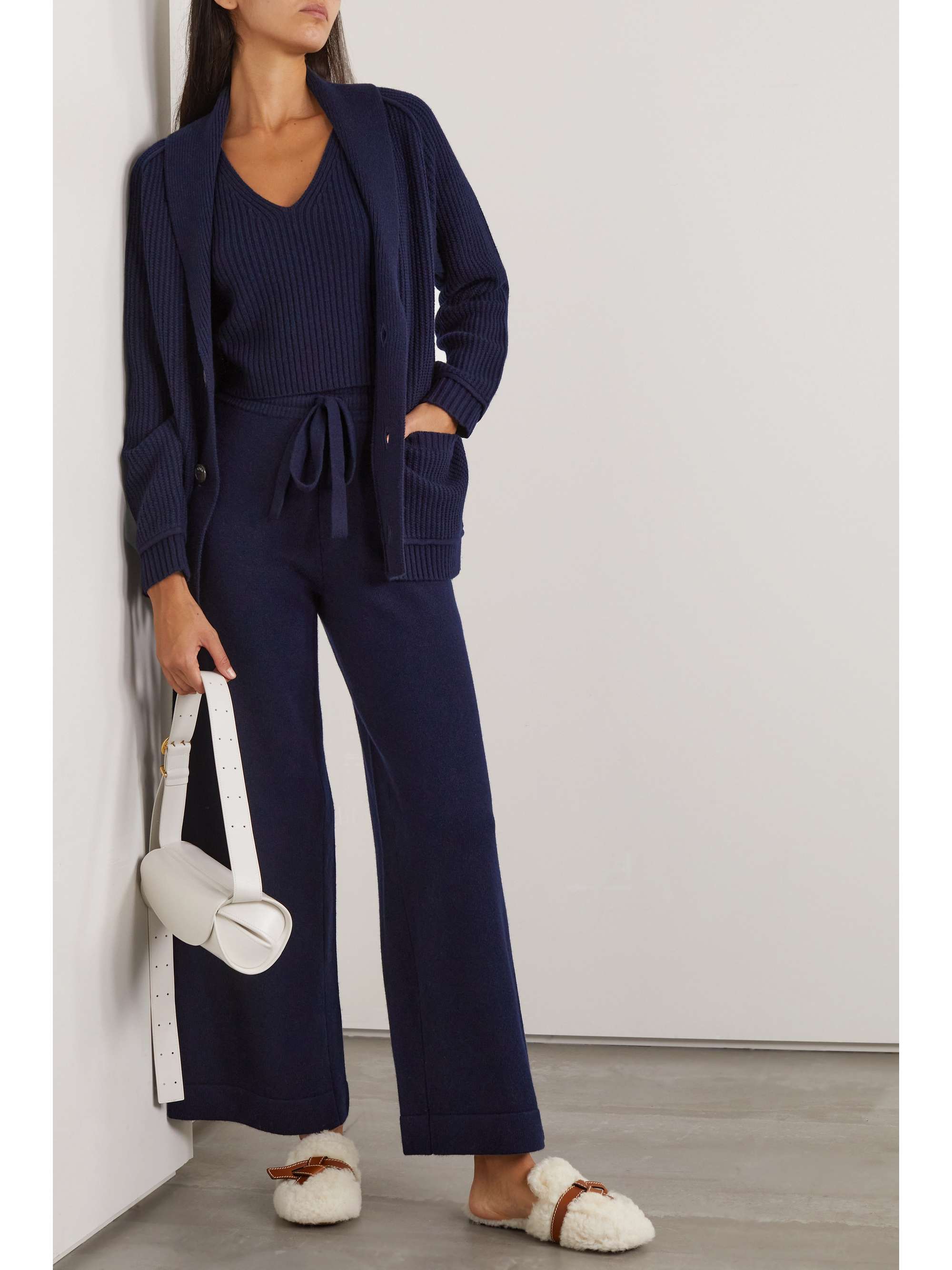 Maxime ribbed wool and cashmere-blend cardigan view