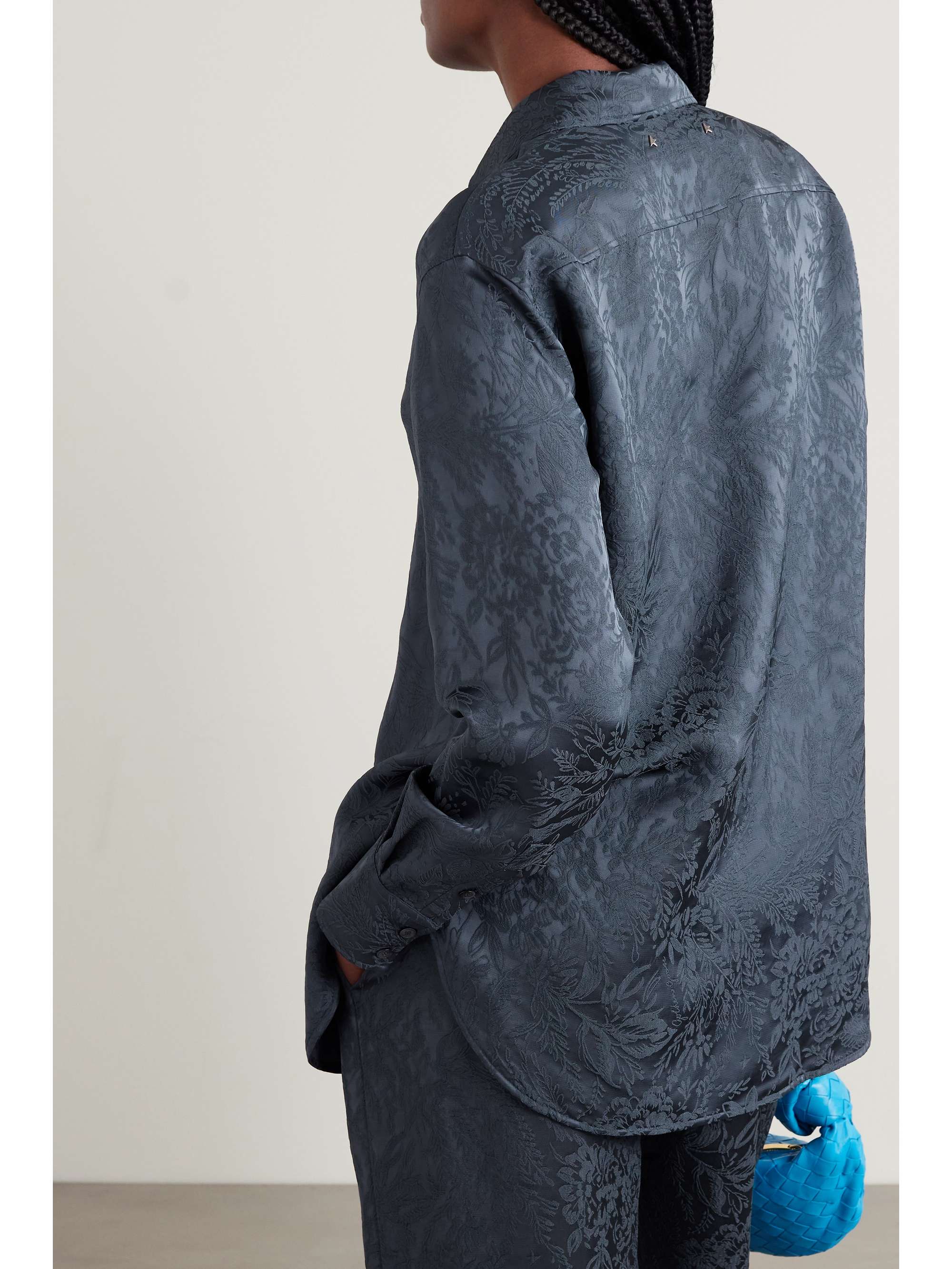 Journey satin-jacquard shirt view