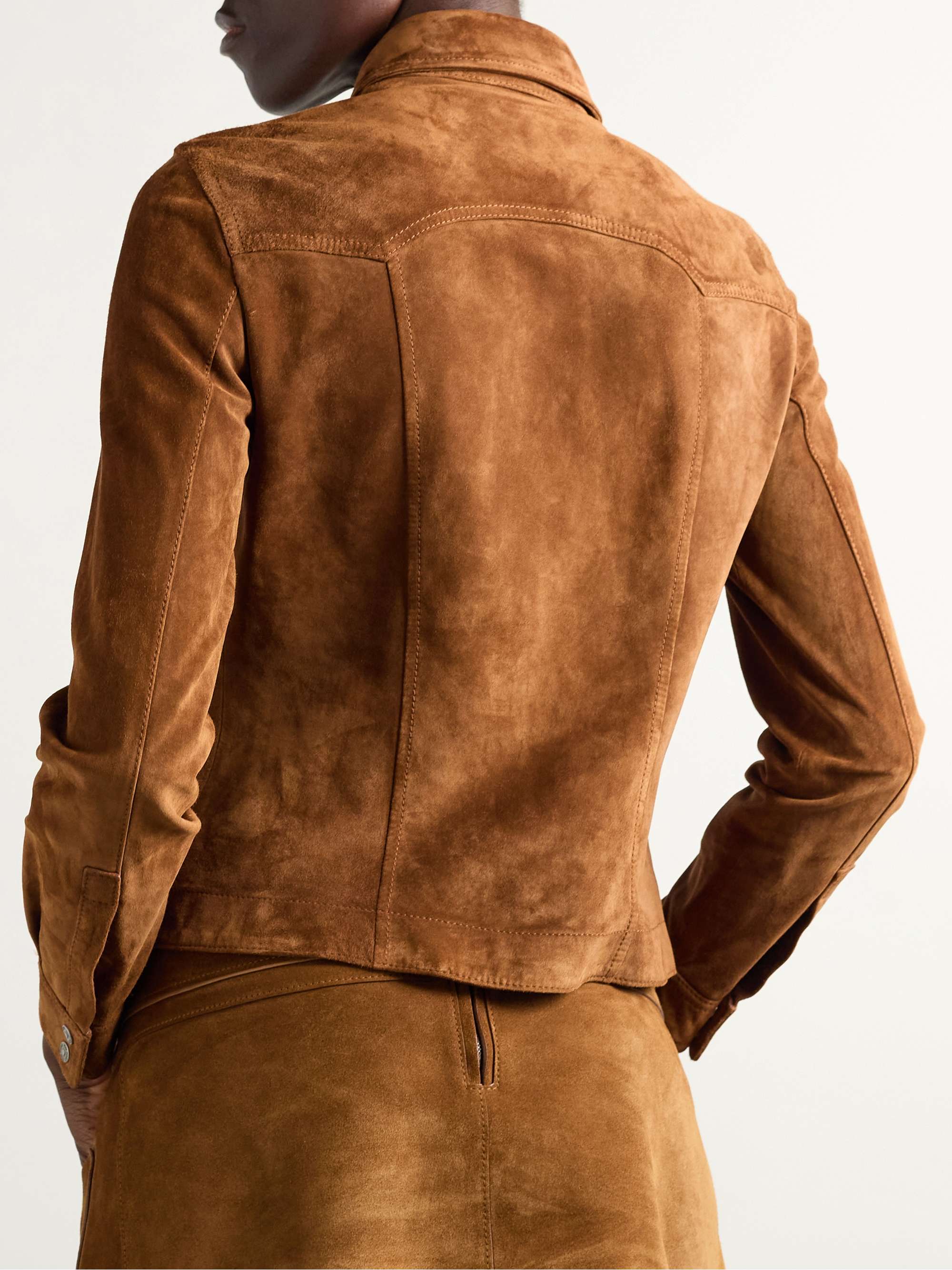 Suede shirt view