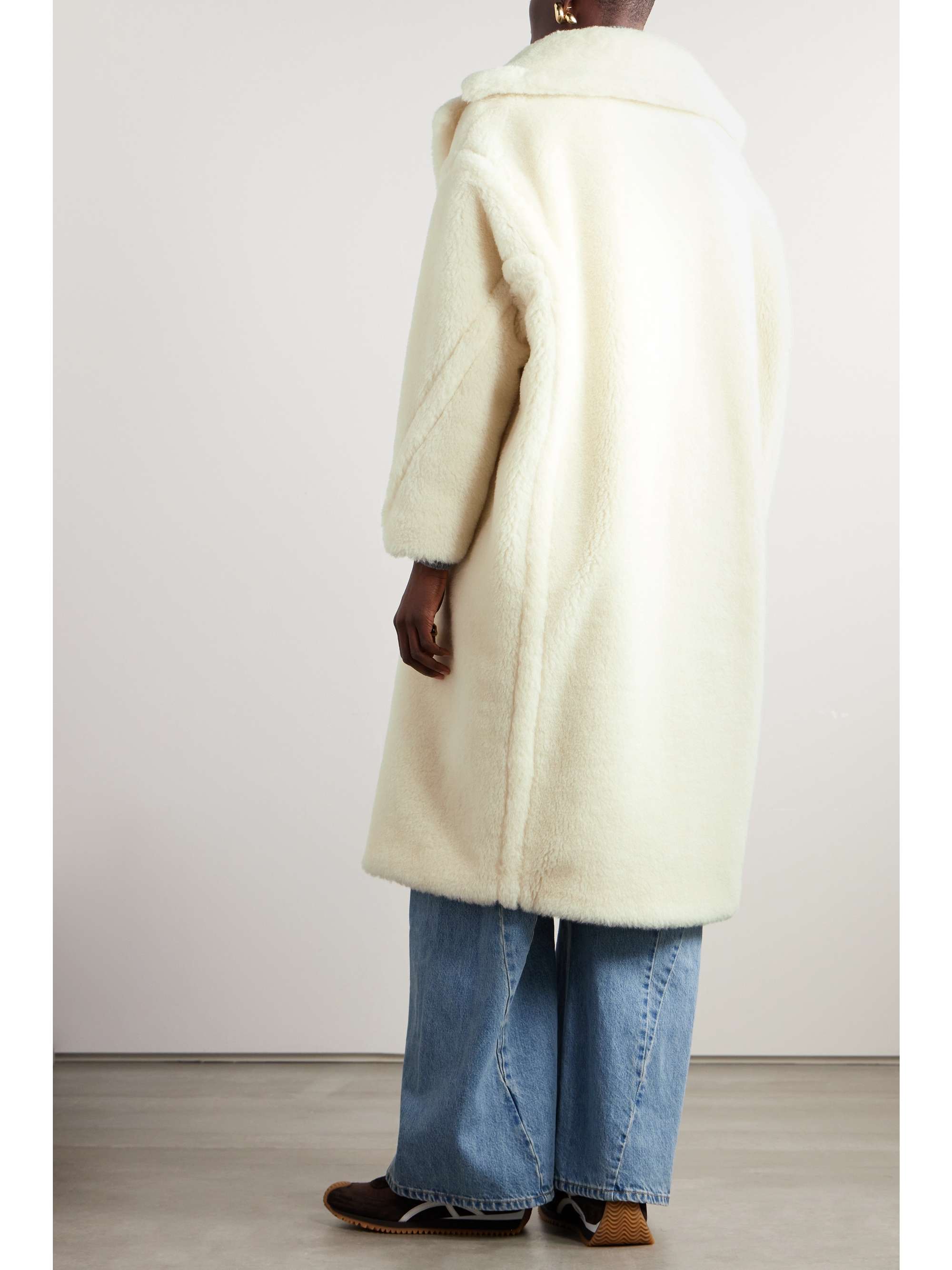 Tedgirl double-breasted alpaca, wool and silk-blend coat view