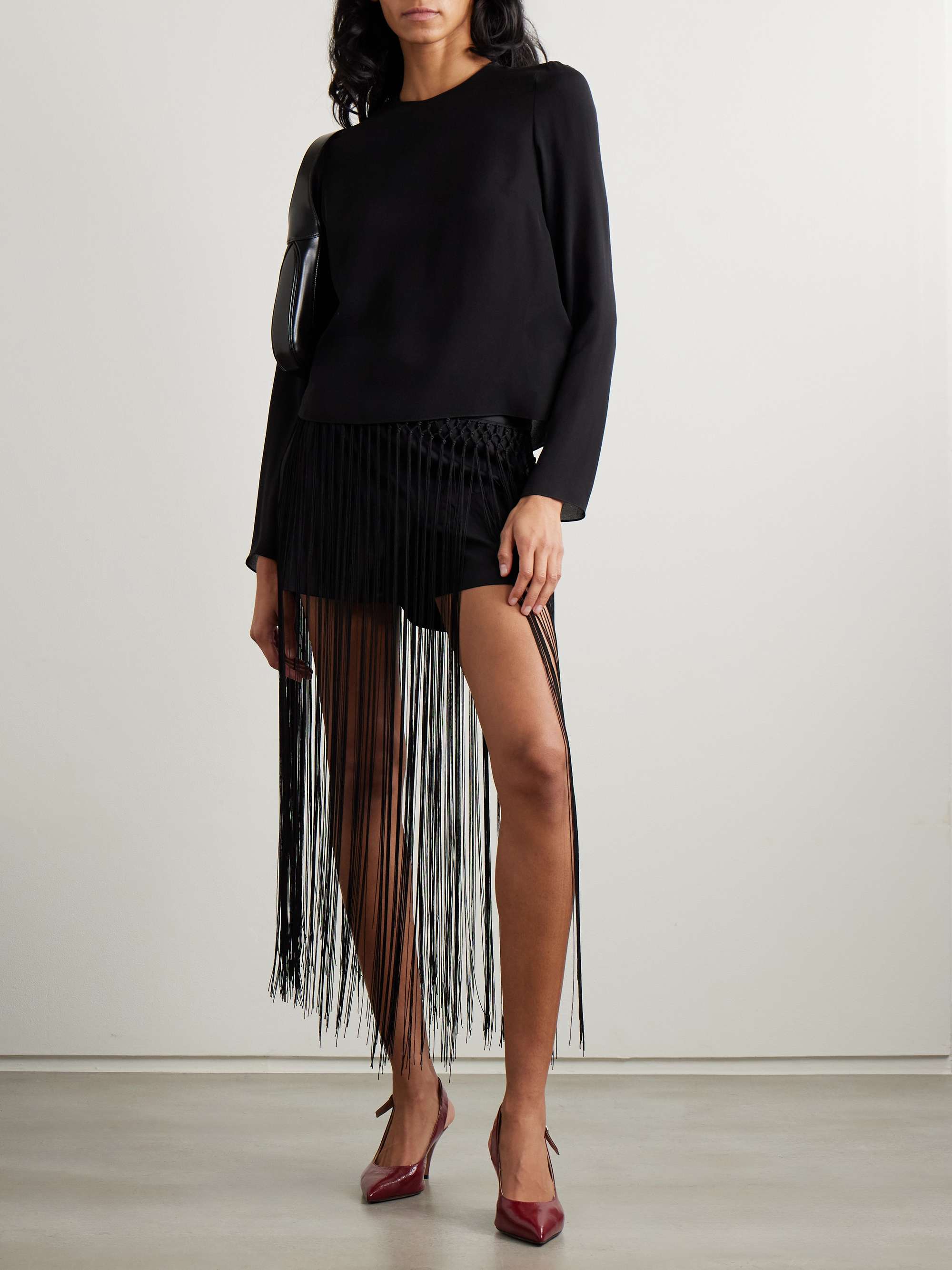 Alana silk-georgette blouse view