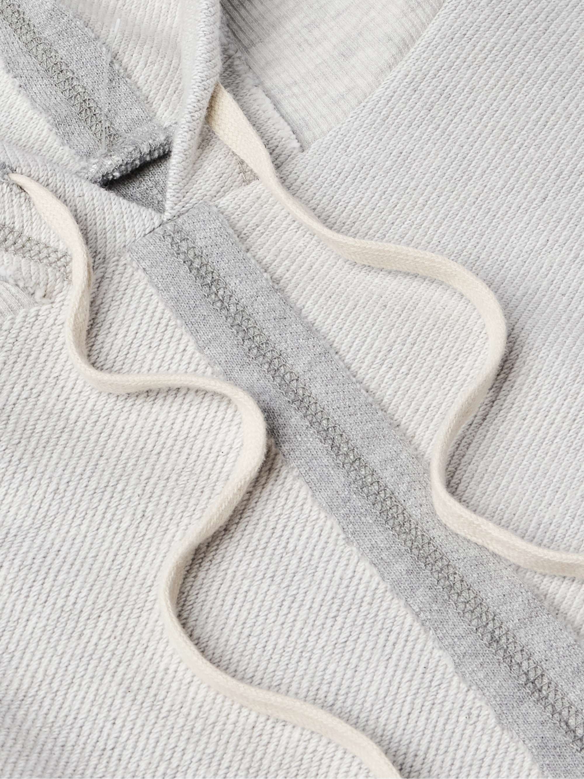 Frayed Cotton-Jersey Hoodie view