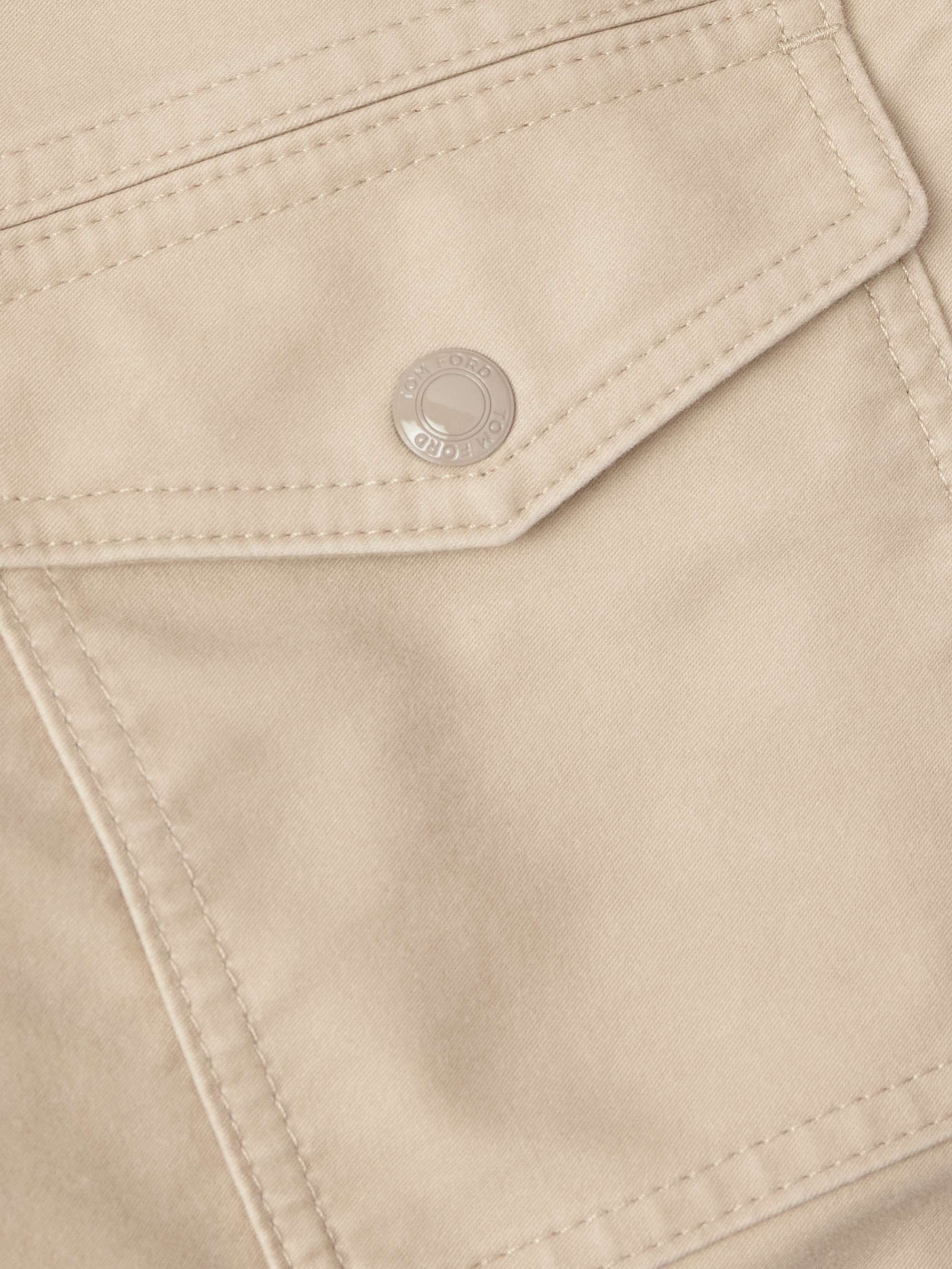 Slim-Fit Cotton-Twill Jacket view