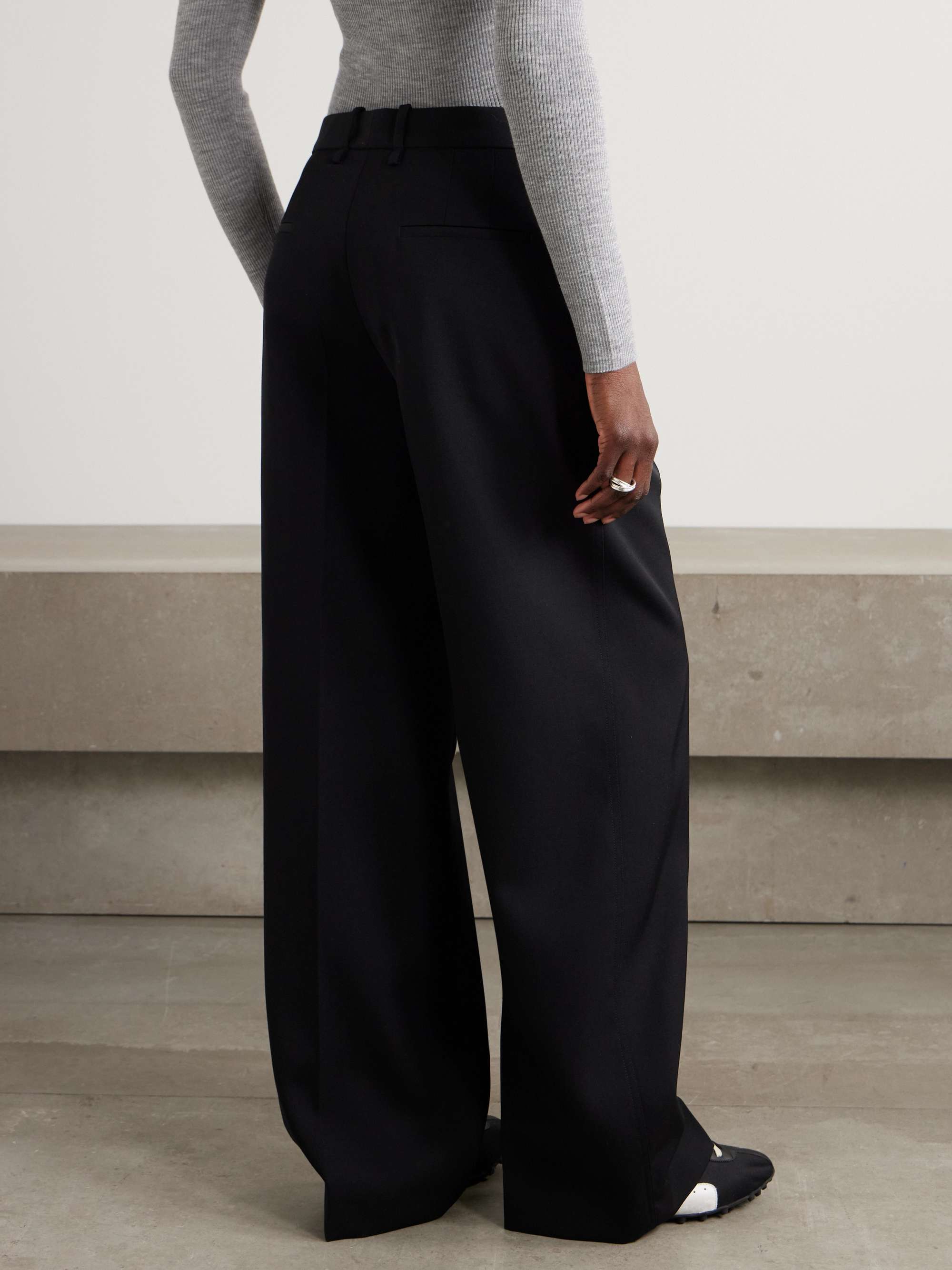 Wool-gabardine pants view