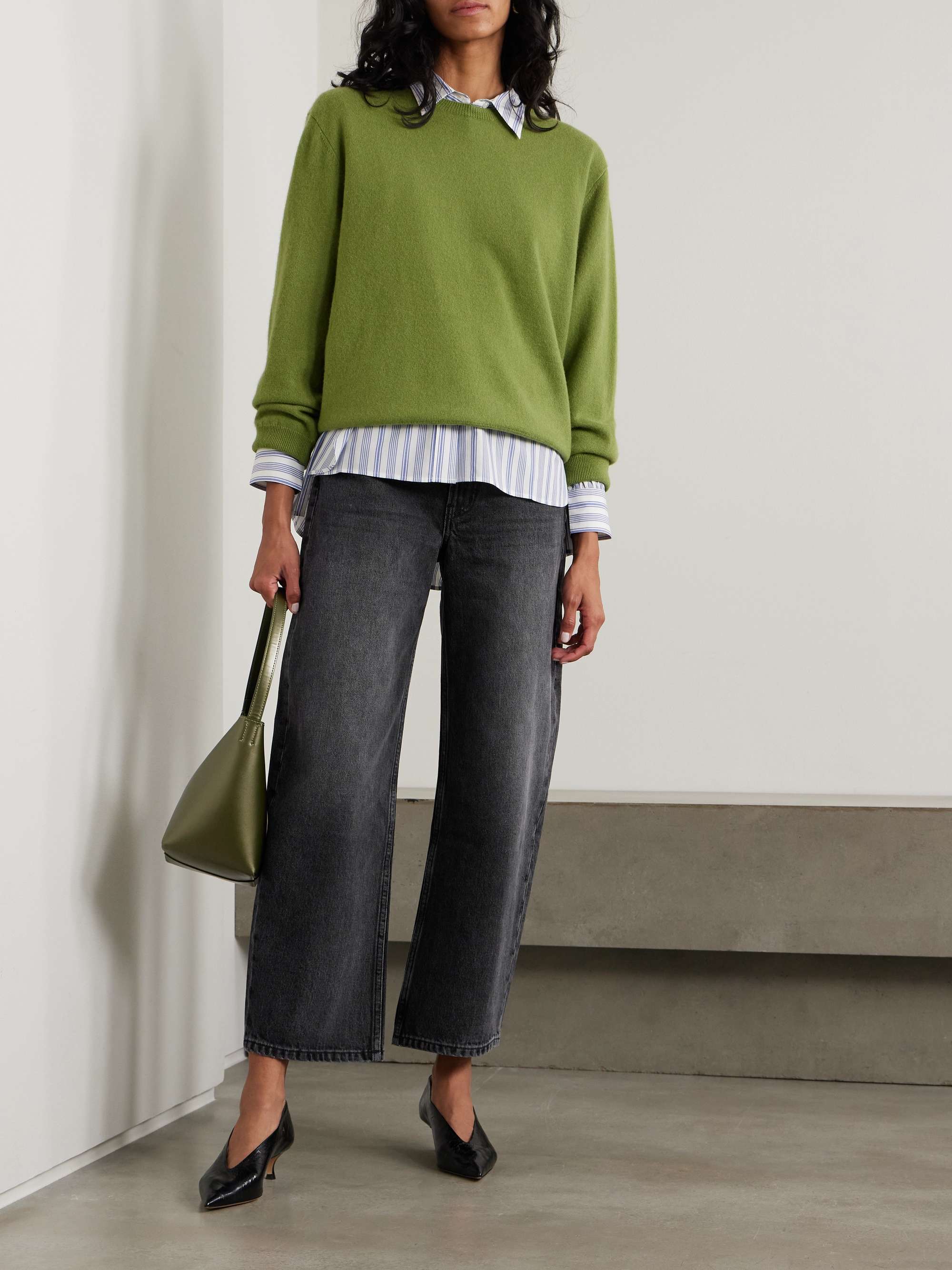 Leroy mid-rise wide-leg jeans view