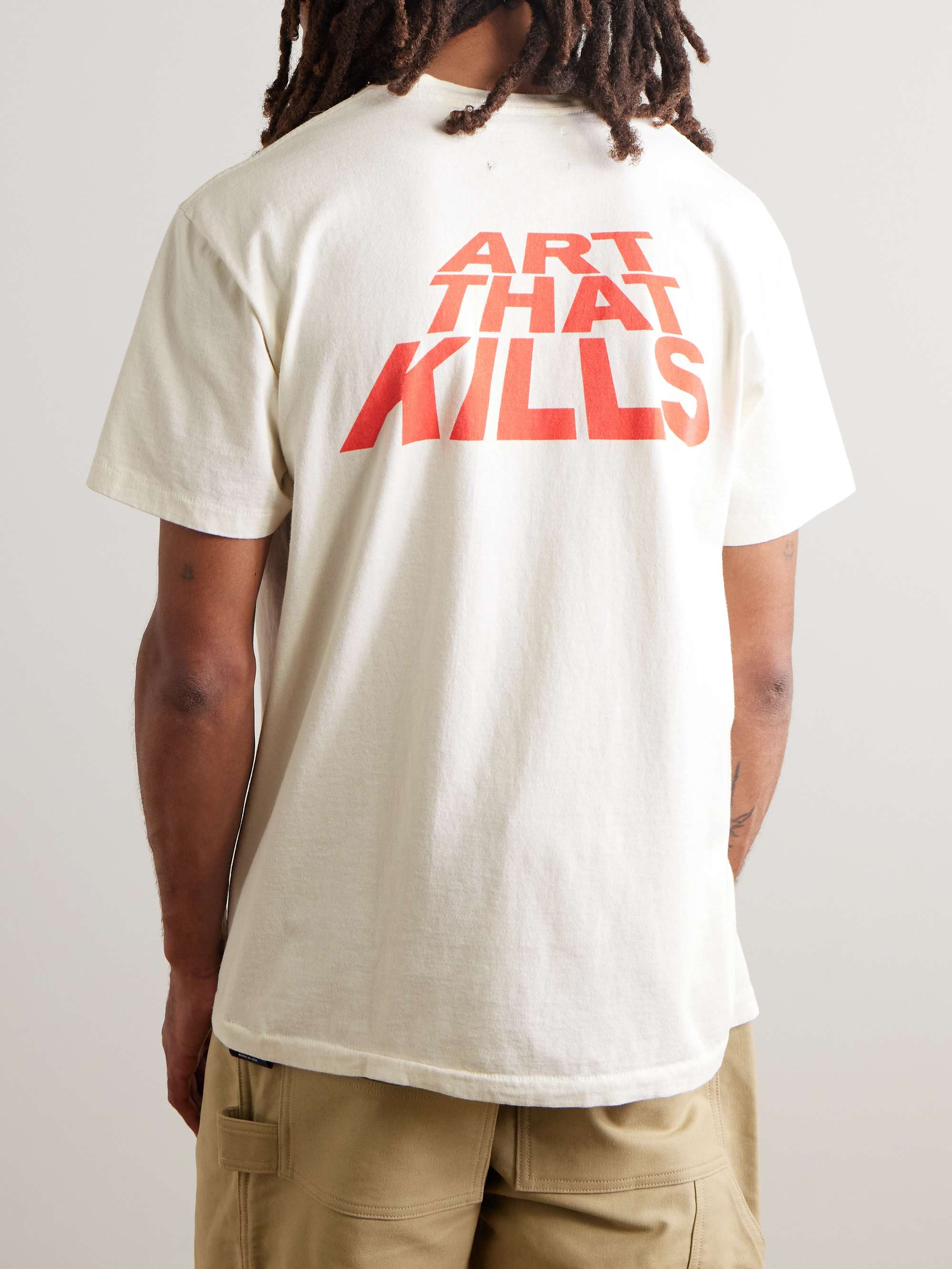 Lone Wolf Printed Cotton-Jersey T-Shirt view