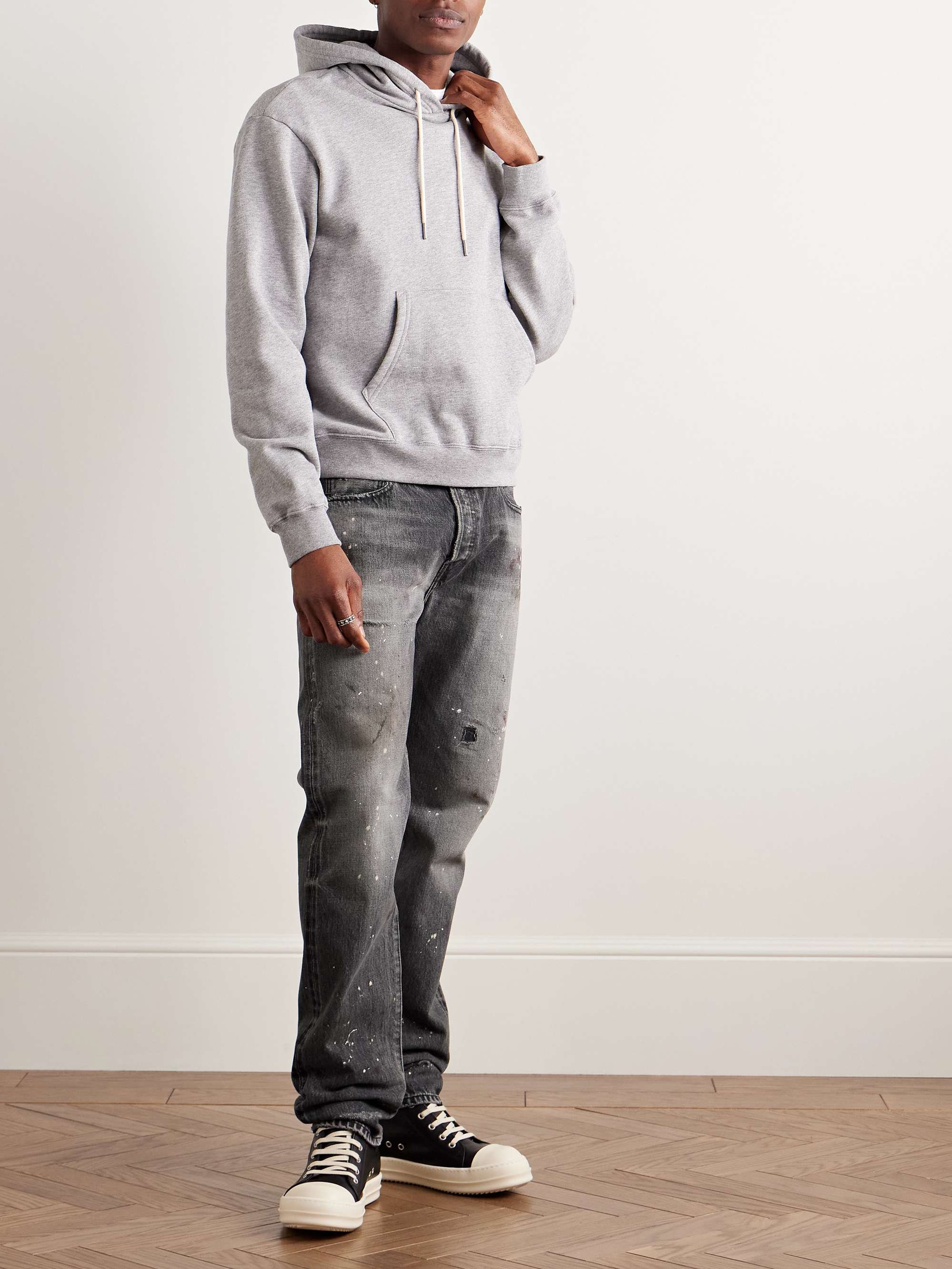 The Daze Straight-Leg Distressed Selvedge Jeans view