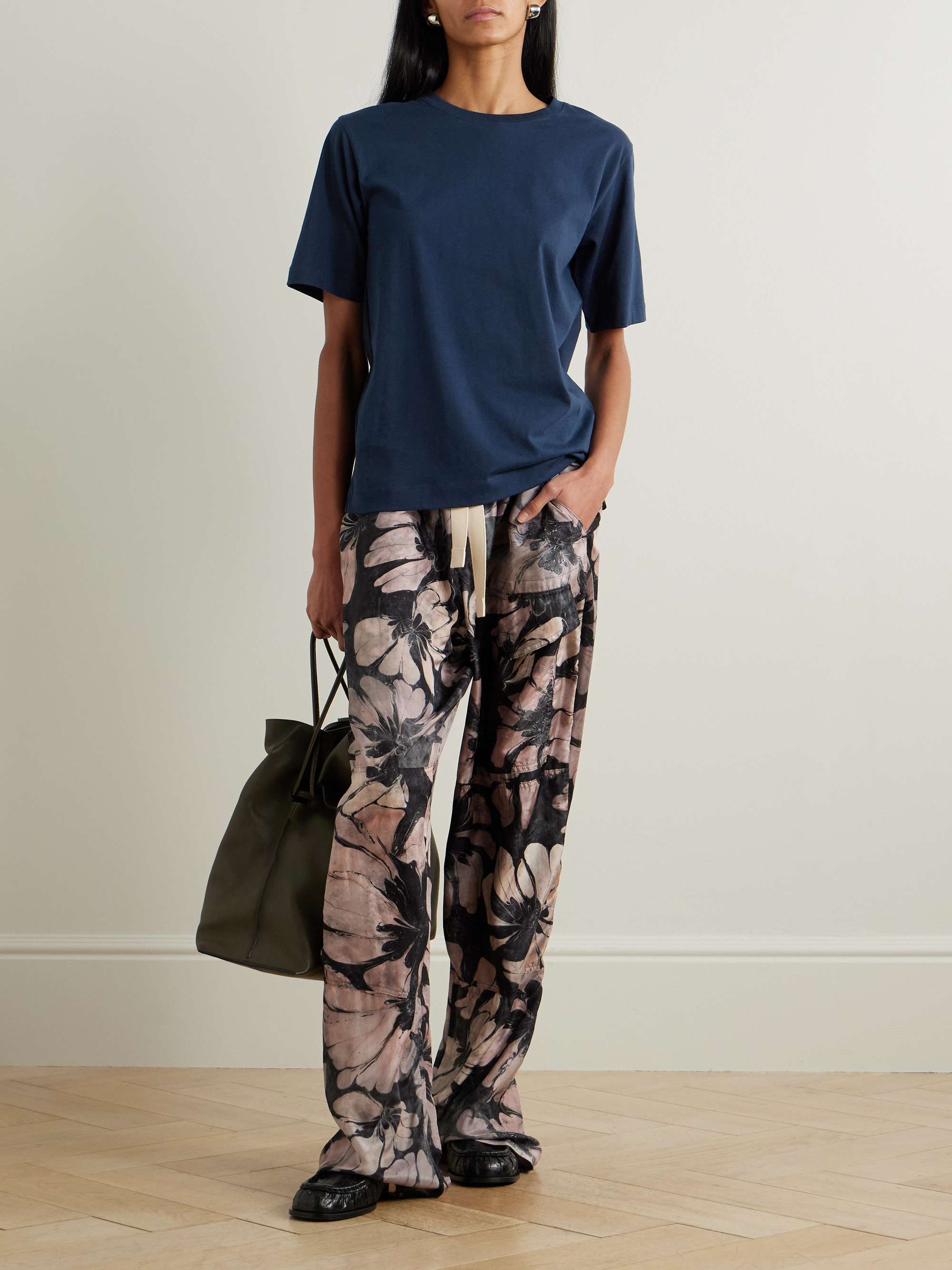 Oversized cotton-jersey T-shirt view