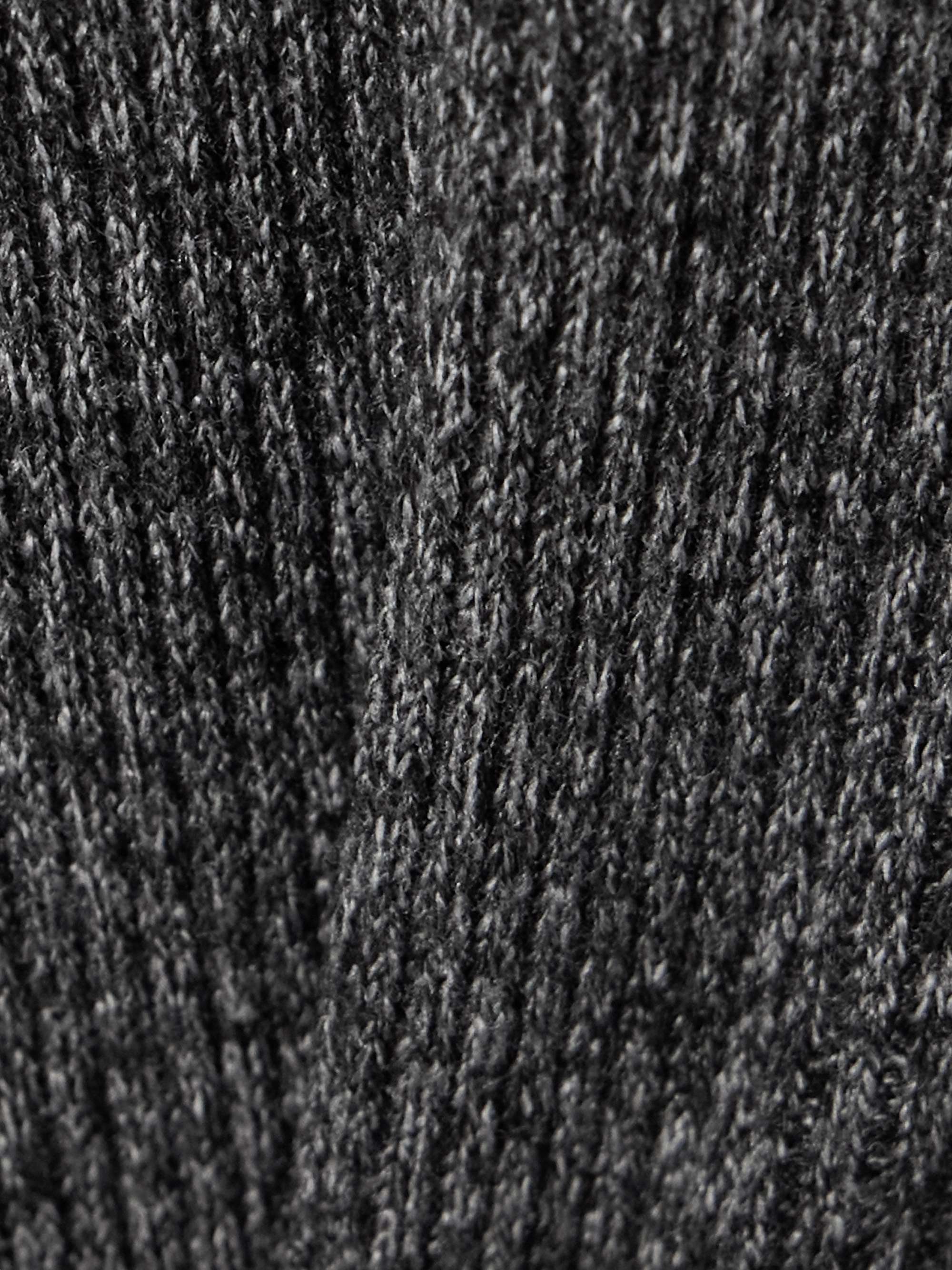 Emma ribbed stretch-knit sweater view