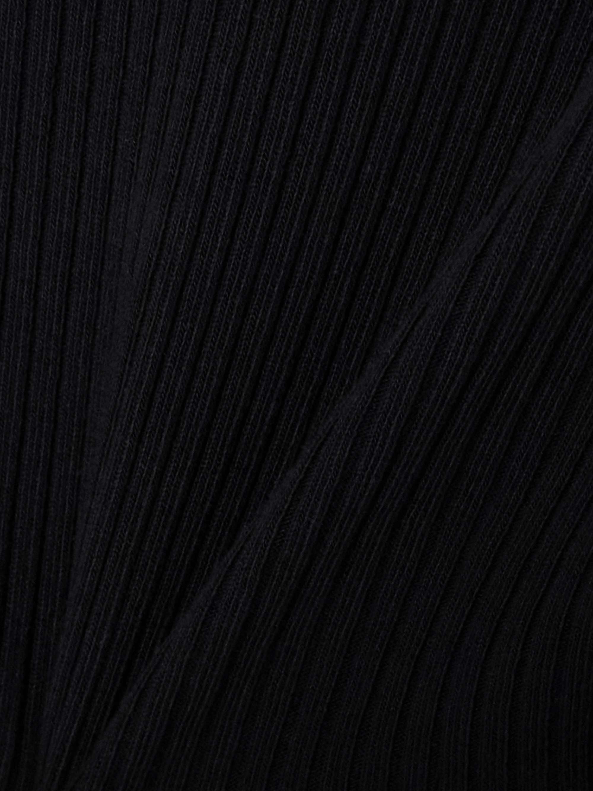 Alma ribbed stretch organic cotton top view