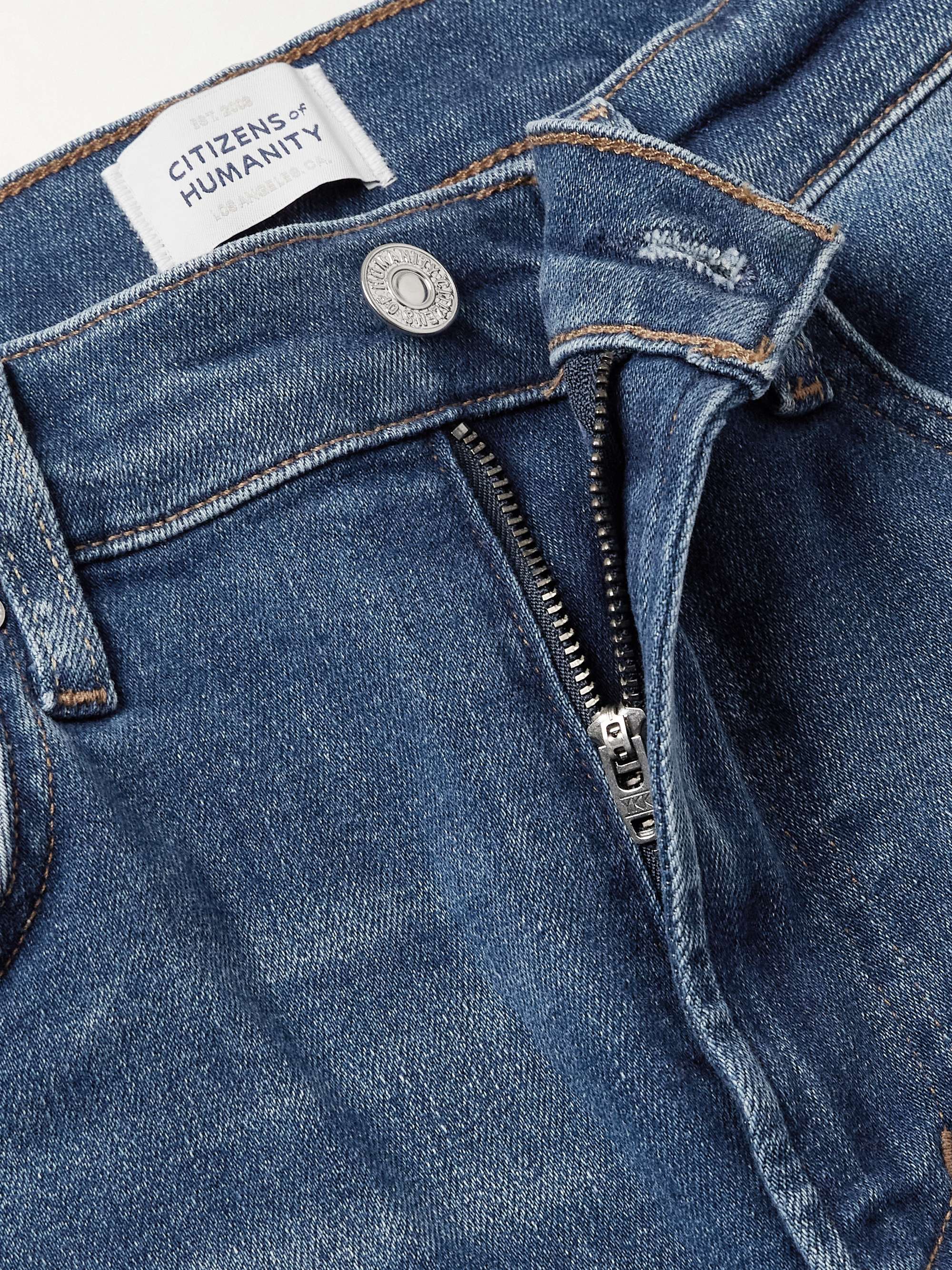Lyra frayed cropped high-rise wide-leg jeans view
