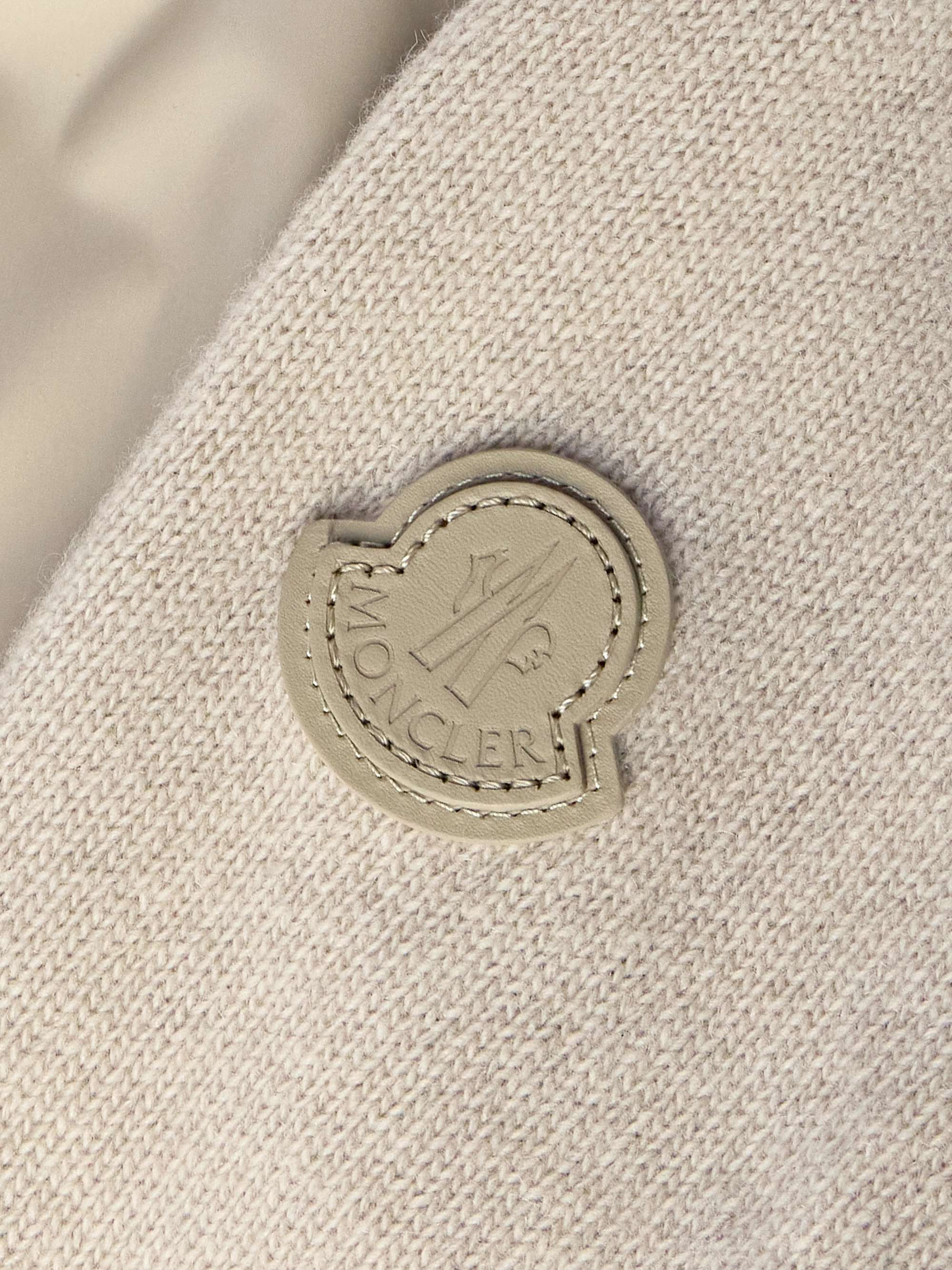 Padded Shell-Panelled Wool and Cashmere-Blend Down Zip-Up Cardigan view