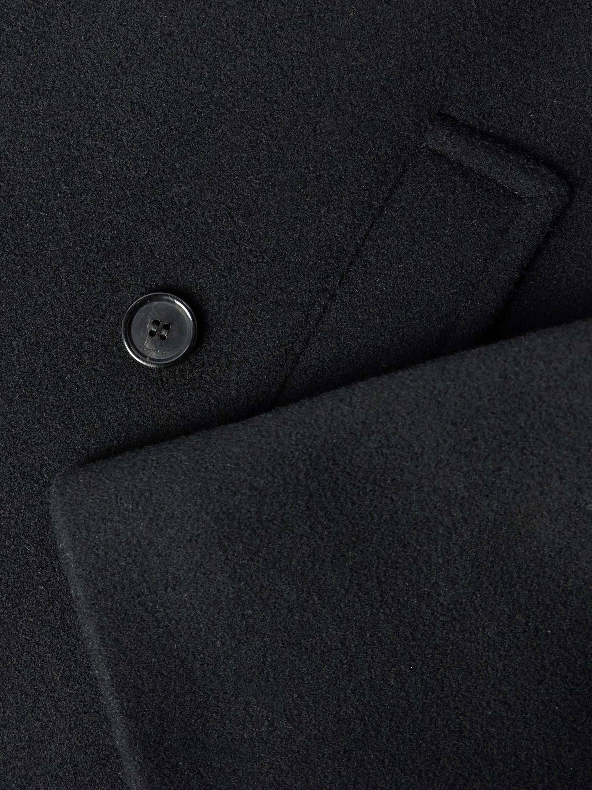 Double-Breasted Shawl-Collar Wool Peacoat view
