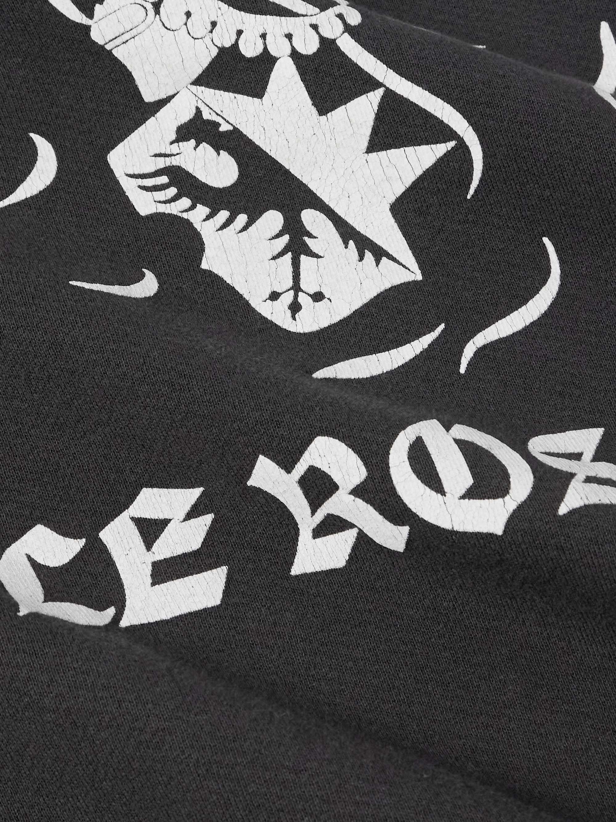 Le Rosey Logo-Print Distressed Cotton-Jersey Sweatshirt view