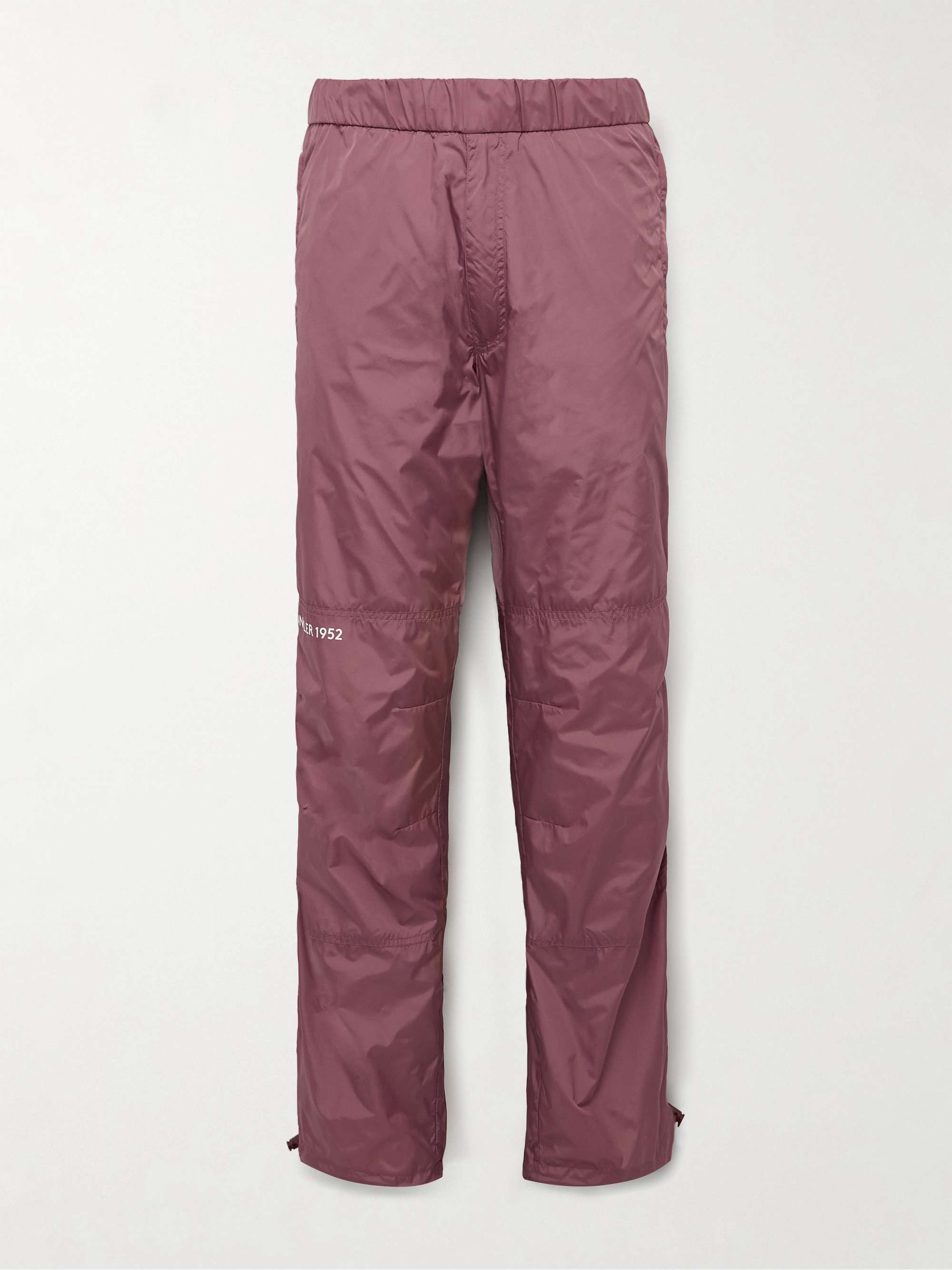 2 Moncler 1952 Tapered Logo-Print Shell Trousers view