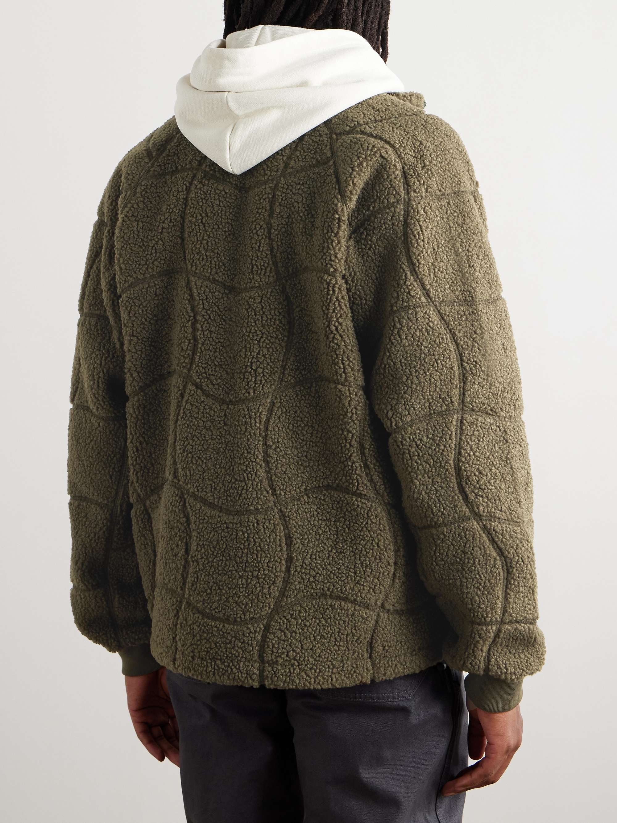 Coverstitch Logo-Appliquéd Fleece Jacket view