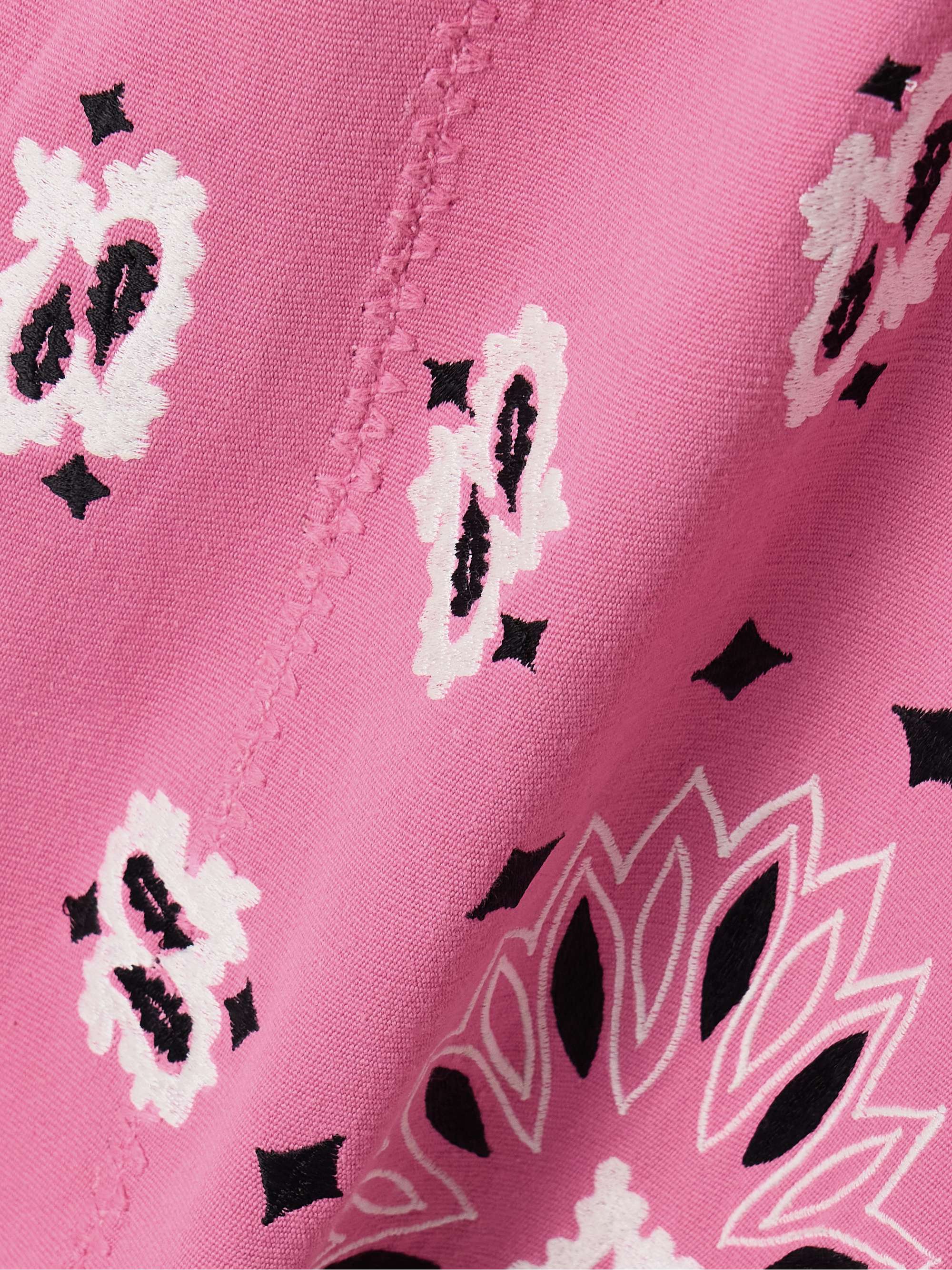 Embroidered cotton-blend huipil view