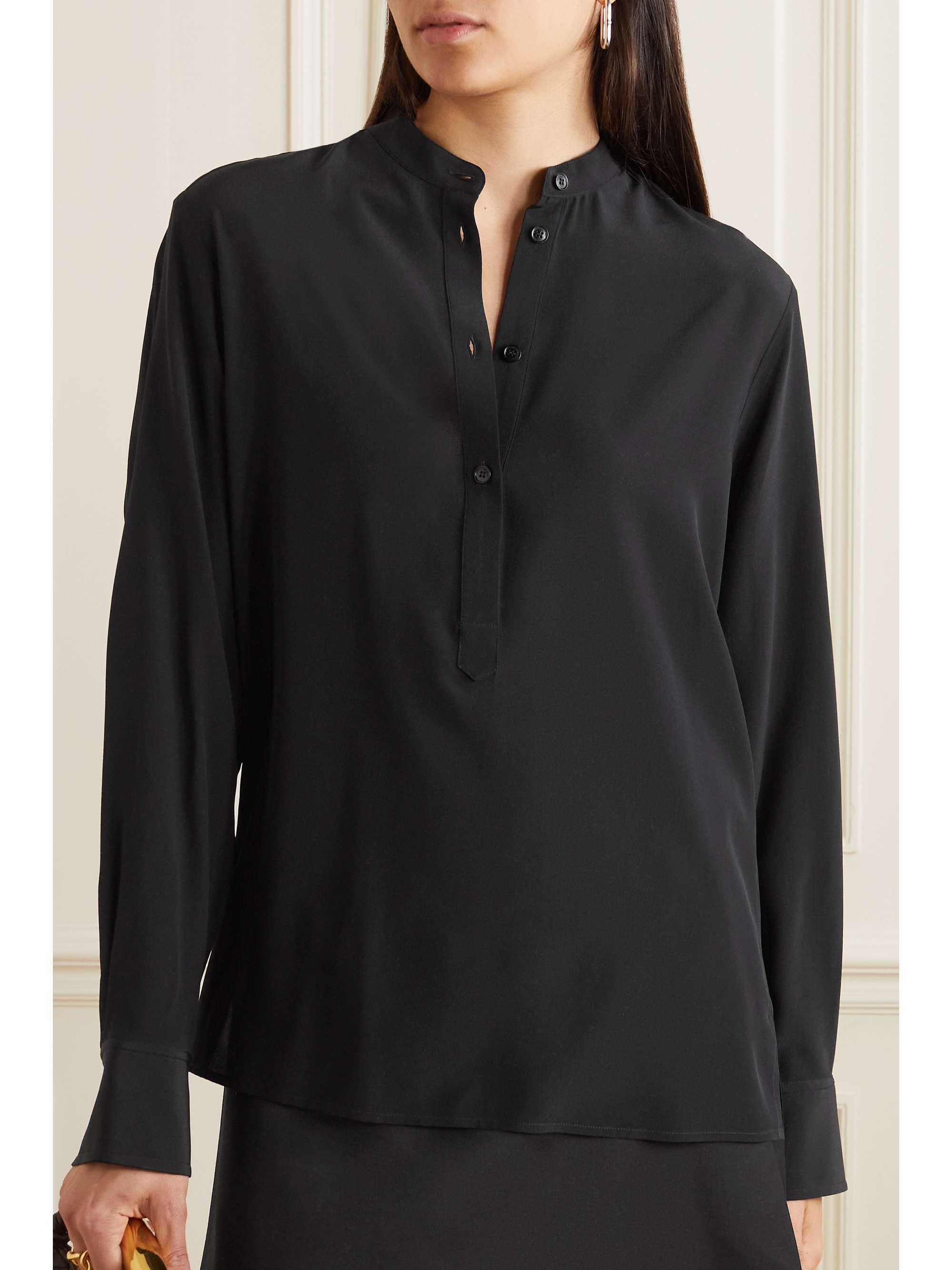 + NET SUSTAIN Eva silk crepe de chine blouse view