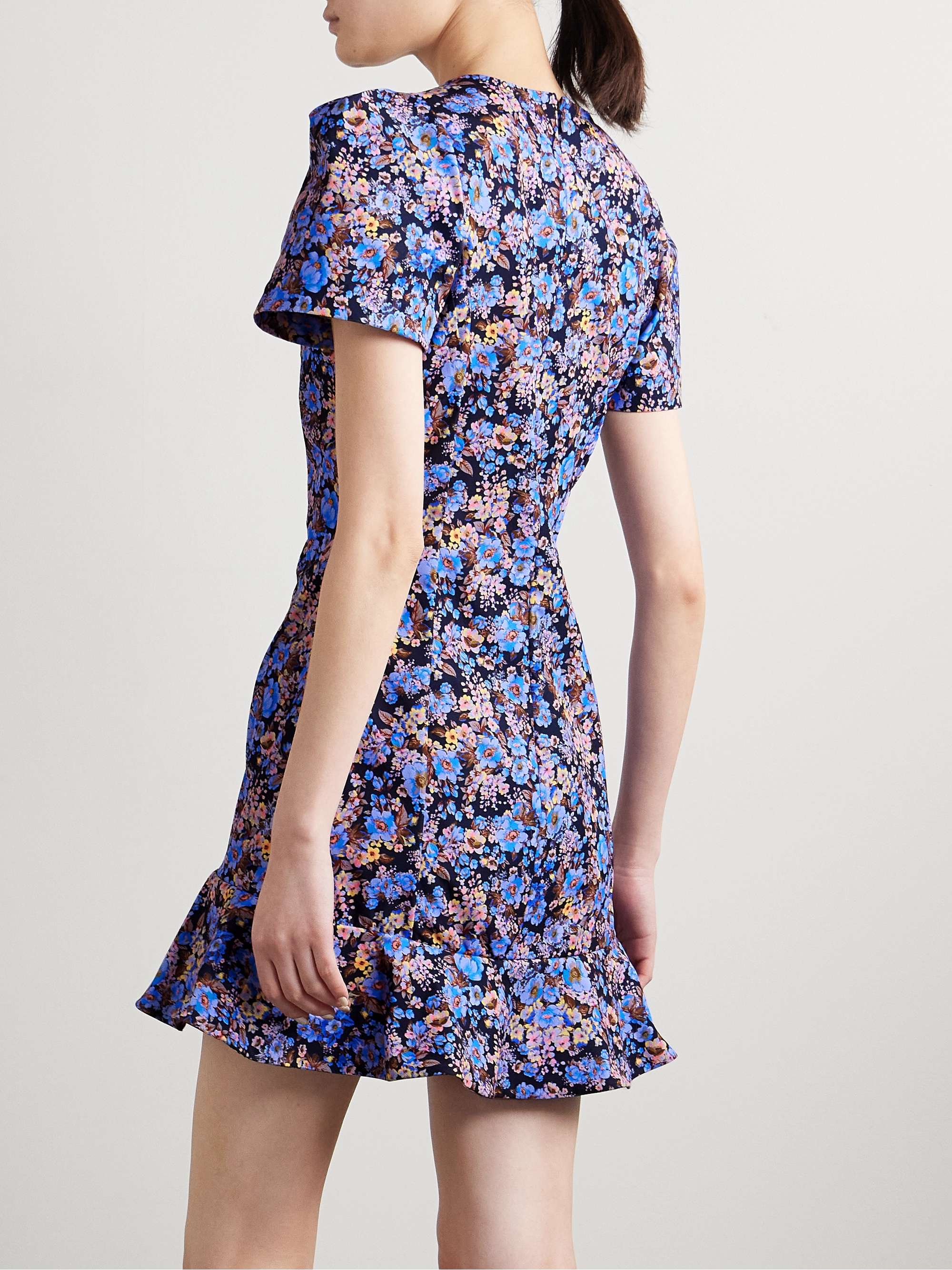 Zeina ruffled floral-print twill mini dress view