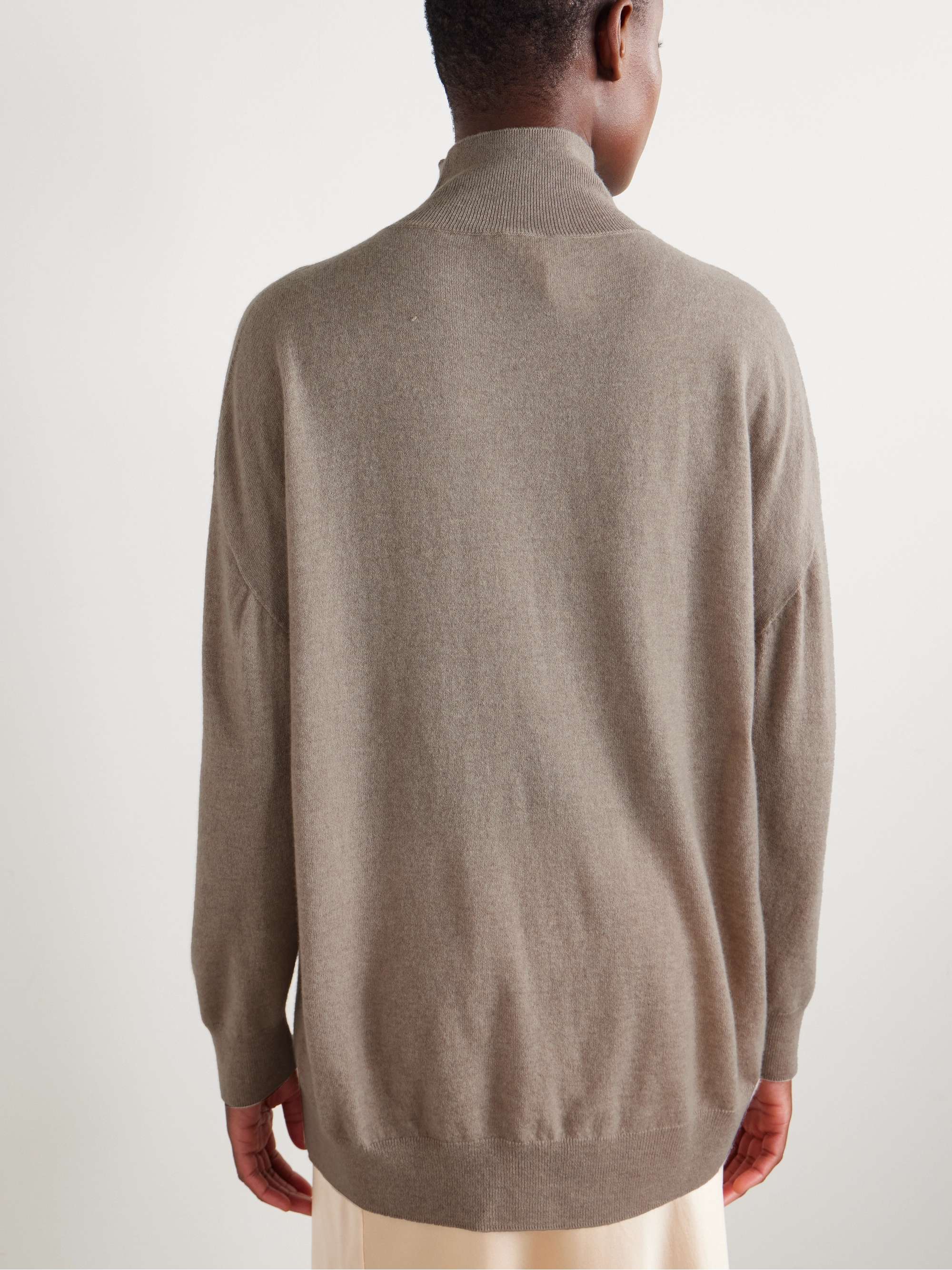 Jabari cashmere turtleneck sweater view