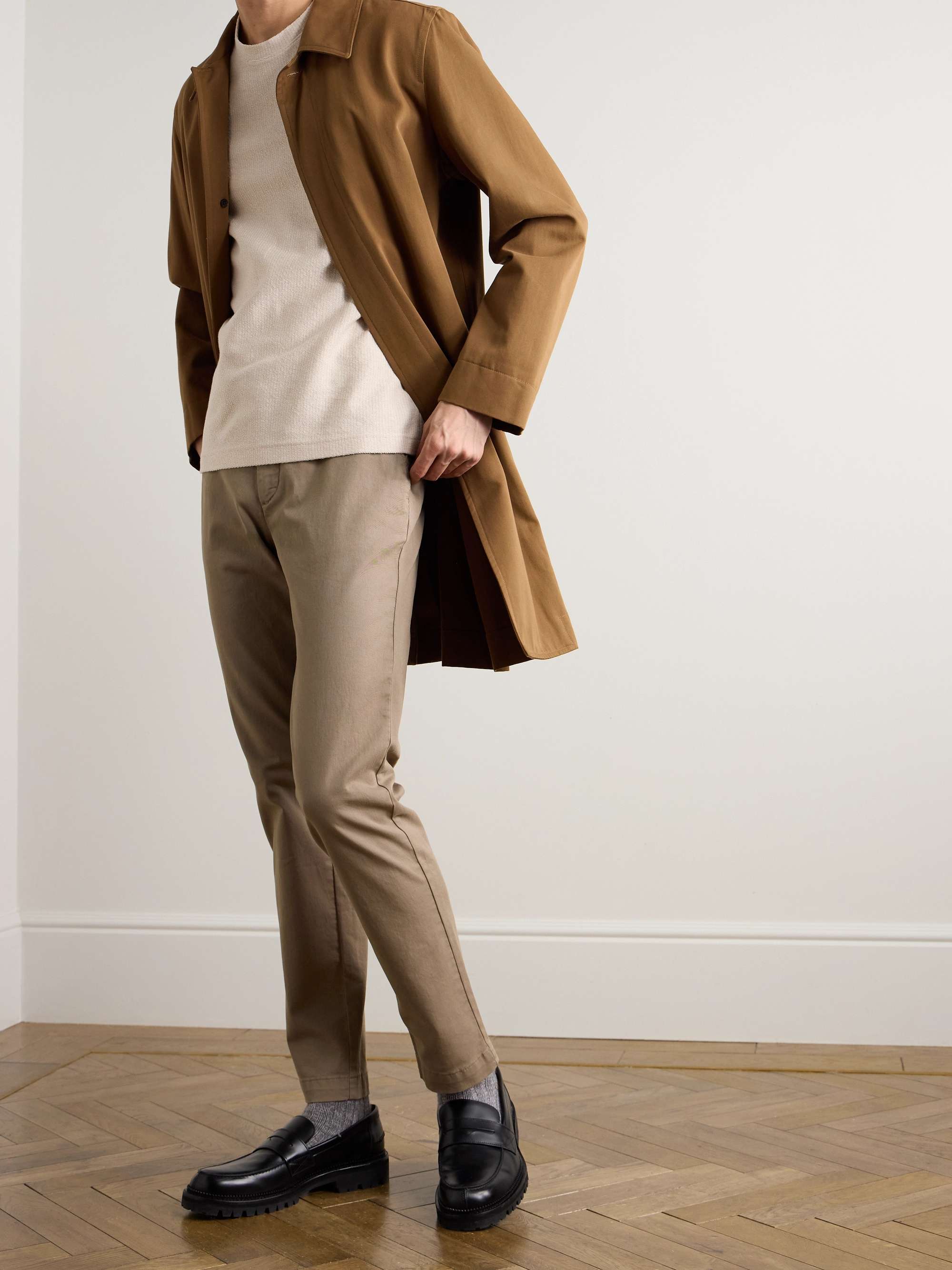 Adam Straight-Leg Cotton-Blend Twill Chinos view