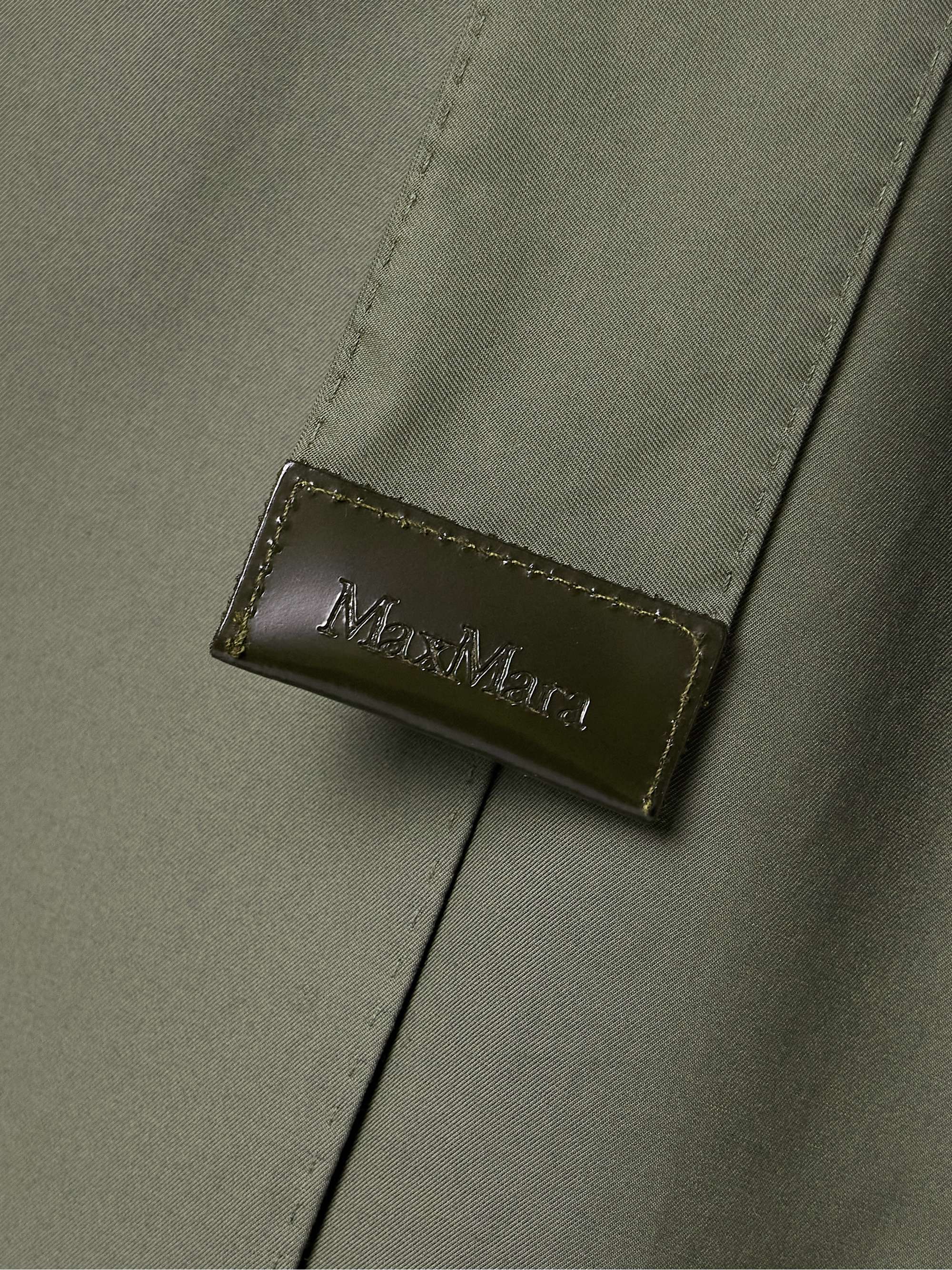 The Cube belted cotton-blend poplin trench coat view