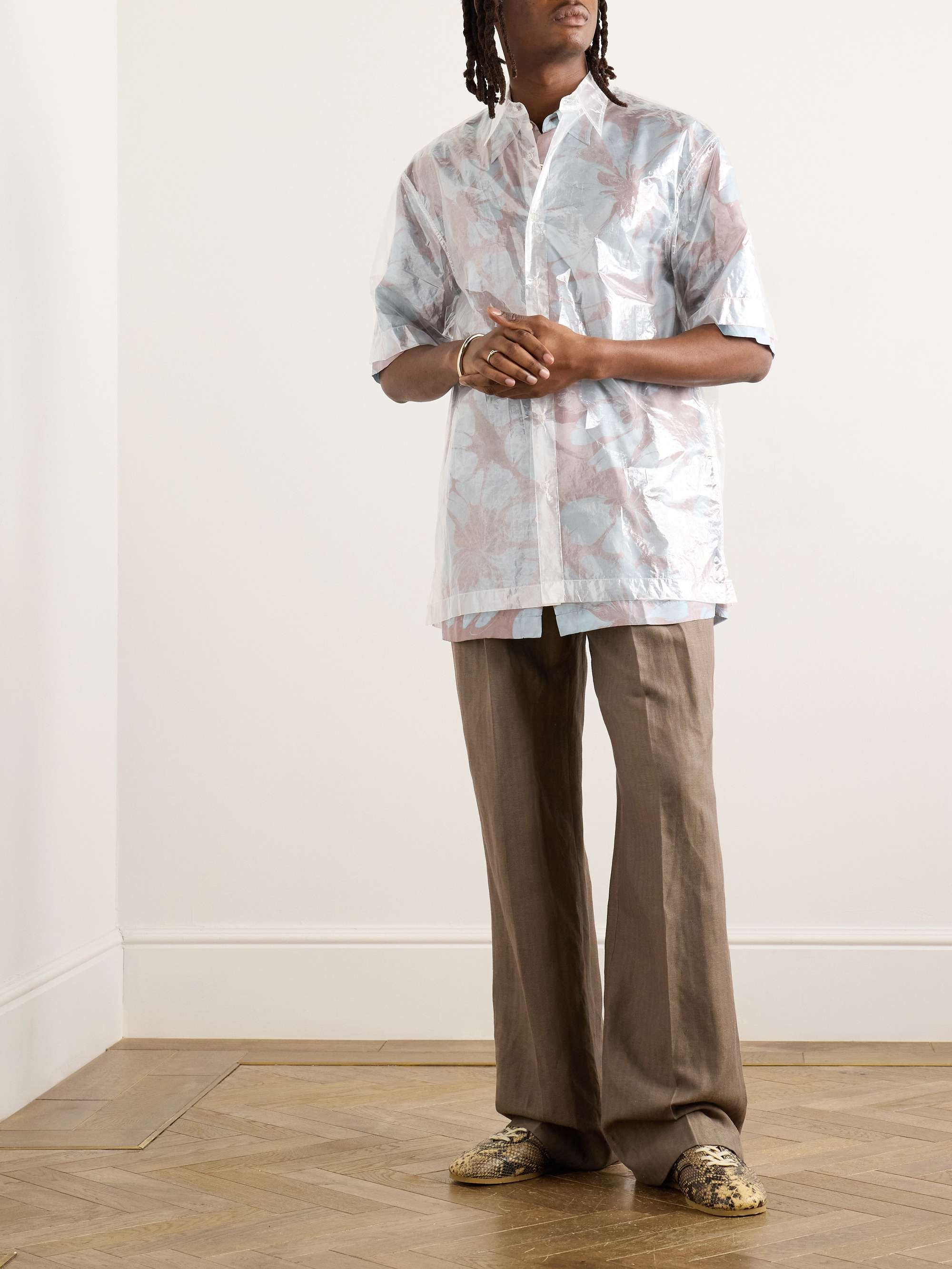 Double-Faced Crinkled-Shell Shirt view