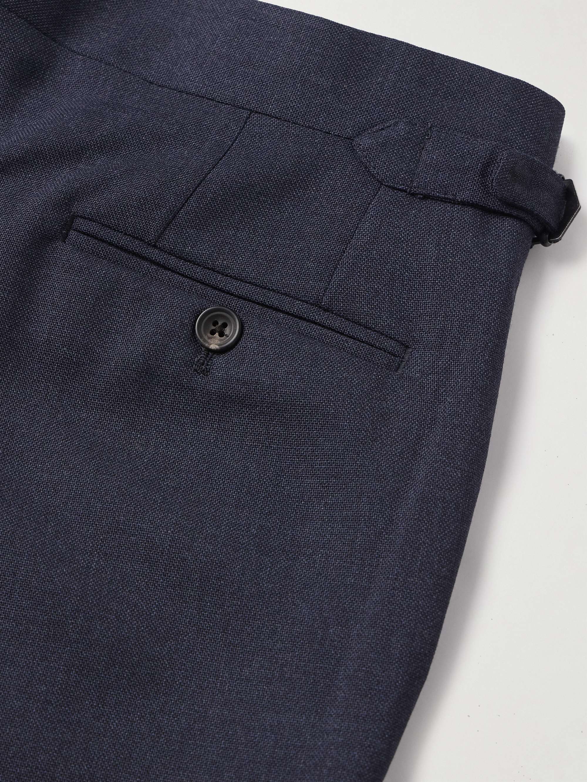 Slim-Fit Straight-Leg Virgin Wool Suit Trousers view