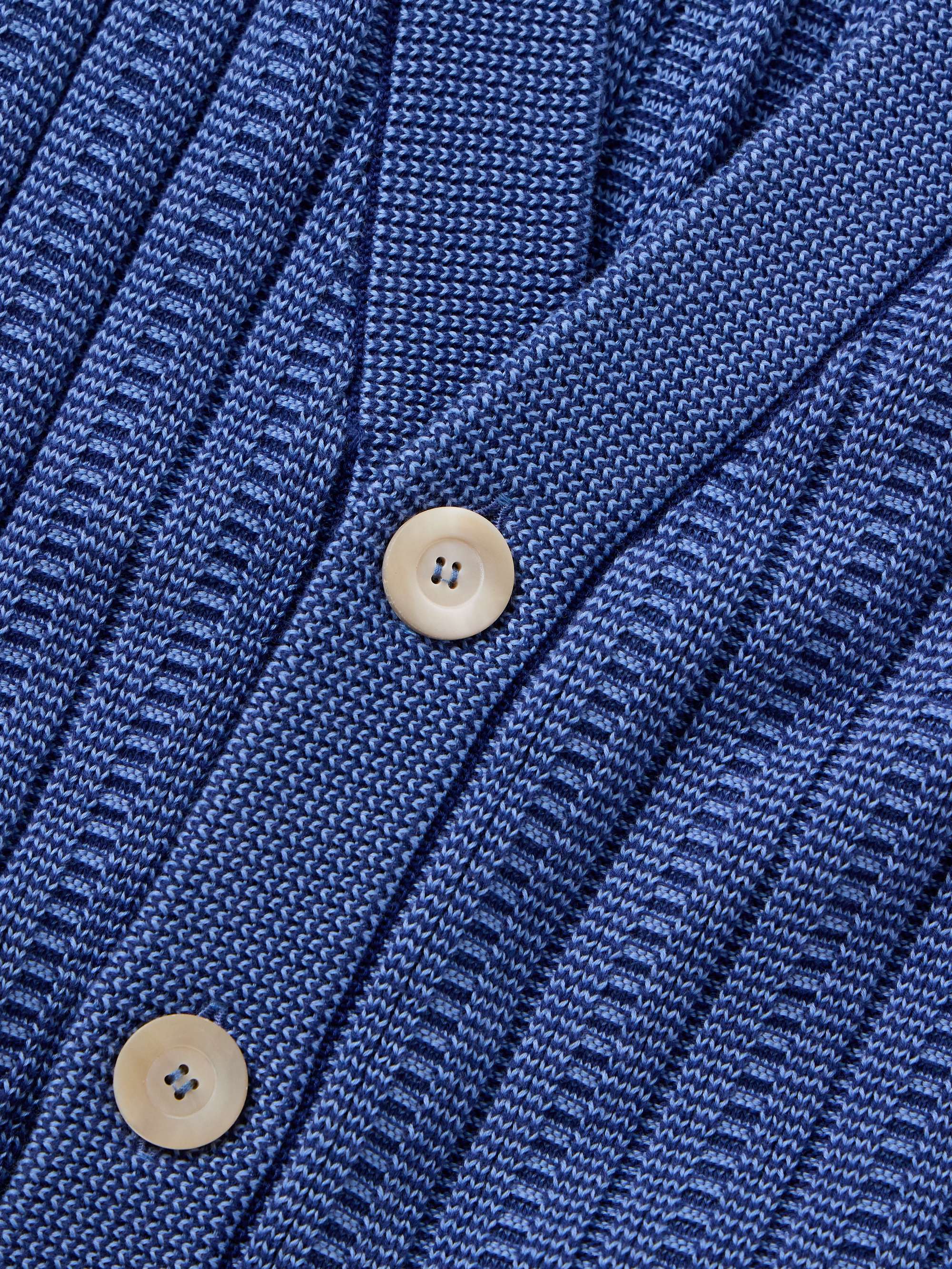 Slim-Fit Ribbed Cotton Cardigan view