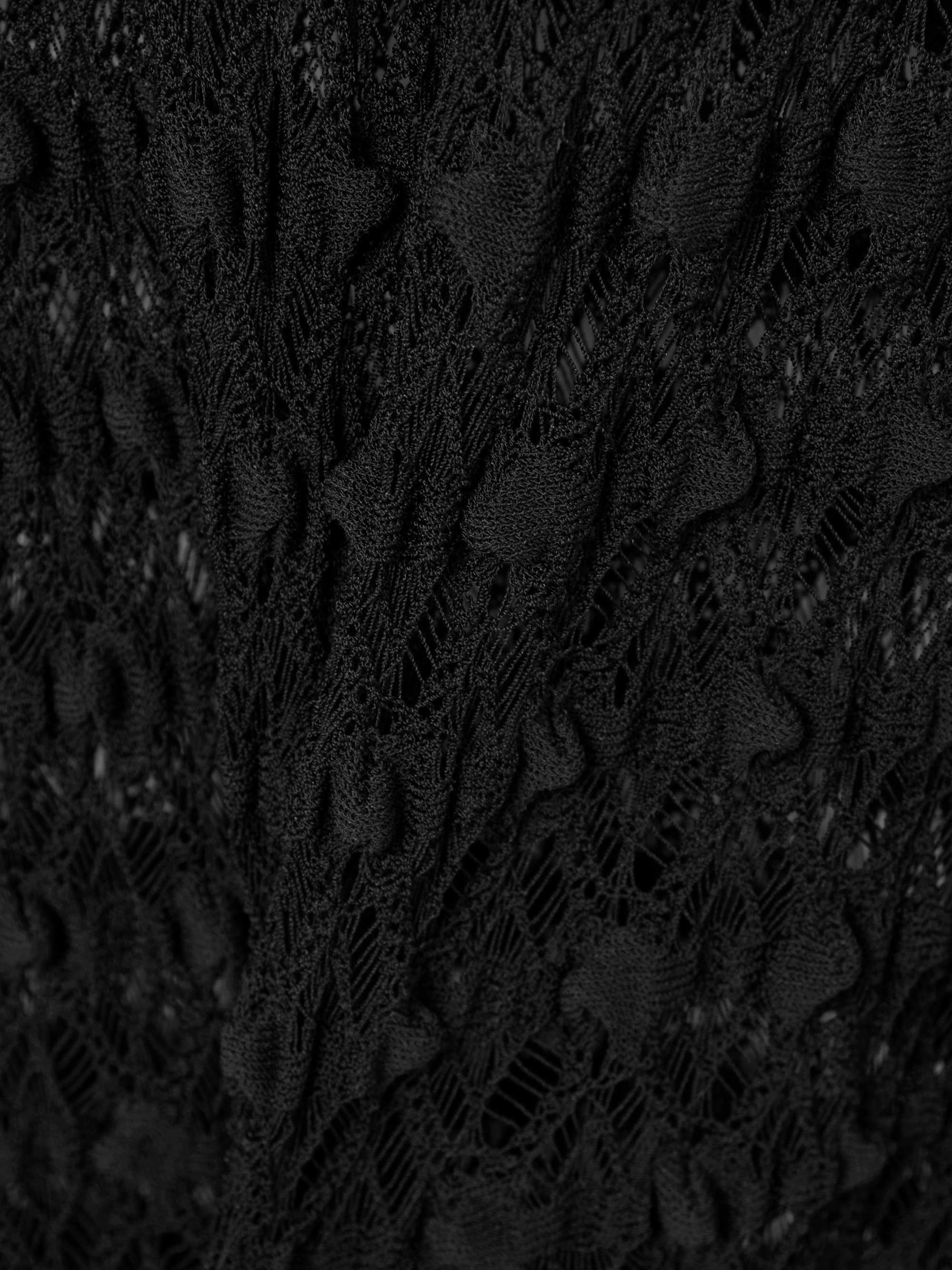 Open-knit turtleneck maxi dress view