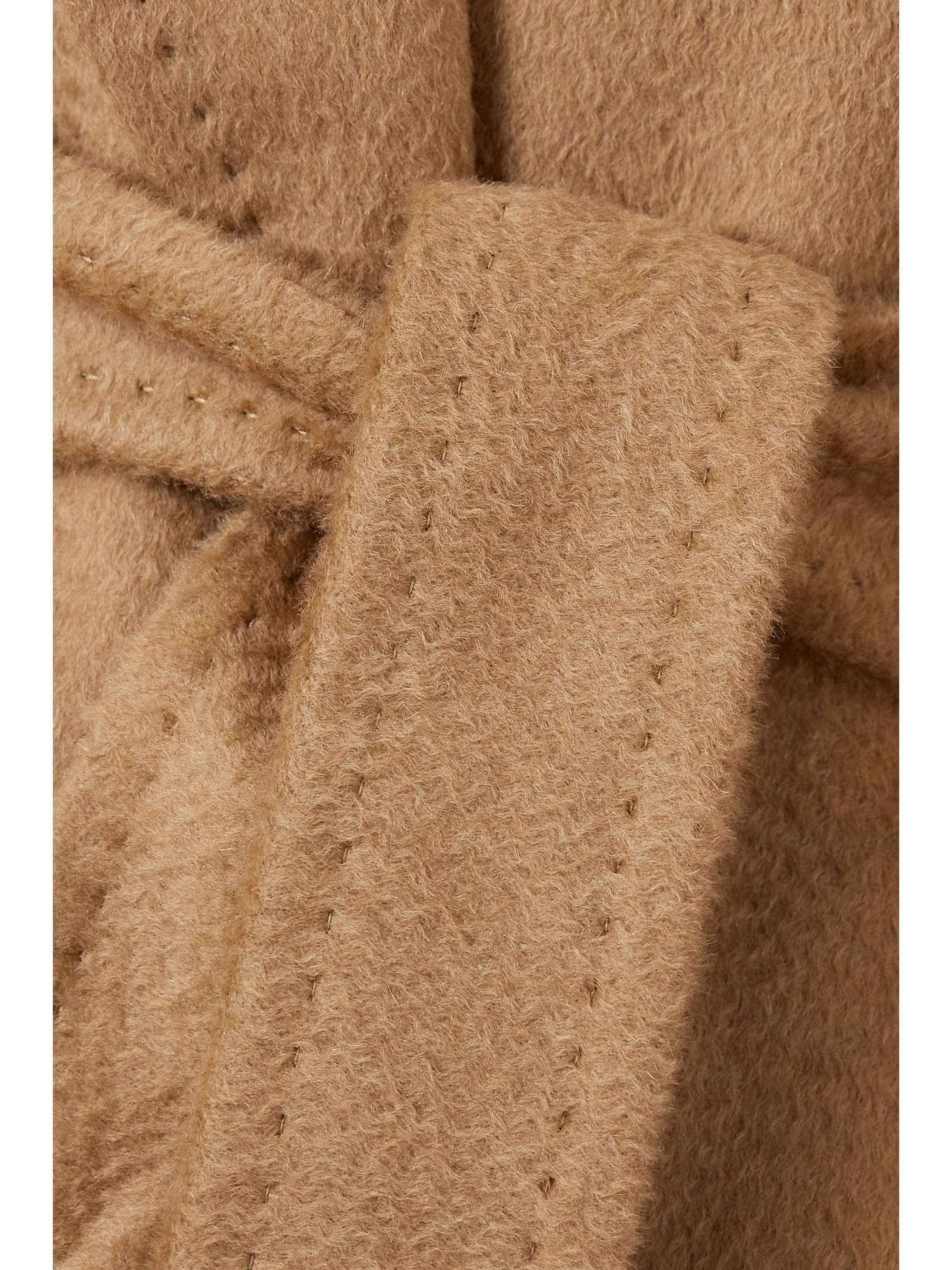 Manuela Icon belted camel hair coat view