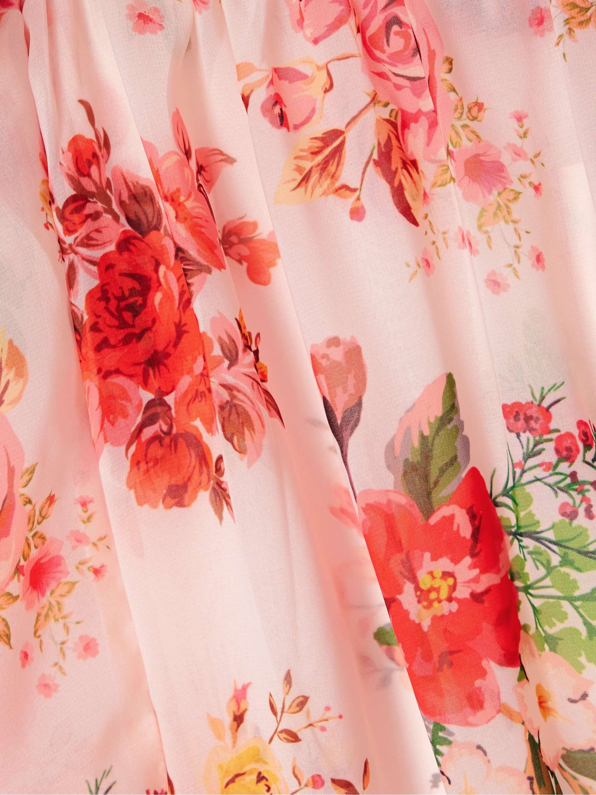Dede off-the-shoulder ruffled floral-print crepe de chine maxi dress view